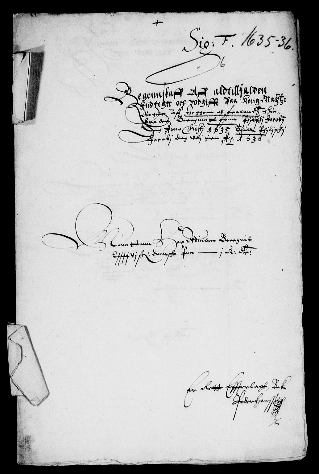 Rentekammeret inntil 1814, Reviderte regnskaper, Lensregnskaper, AV/RA-EA-5023/R/Rb/Rba/L0122: Akershus len, 1634-1636