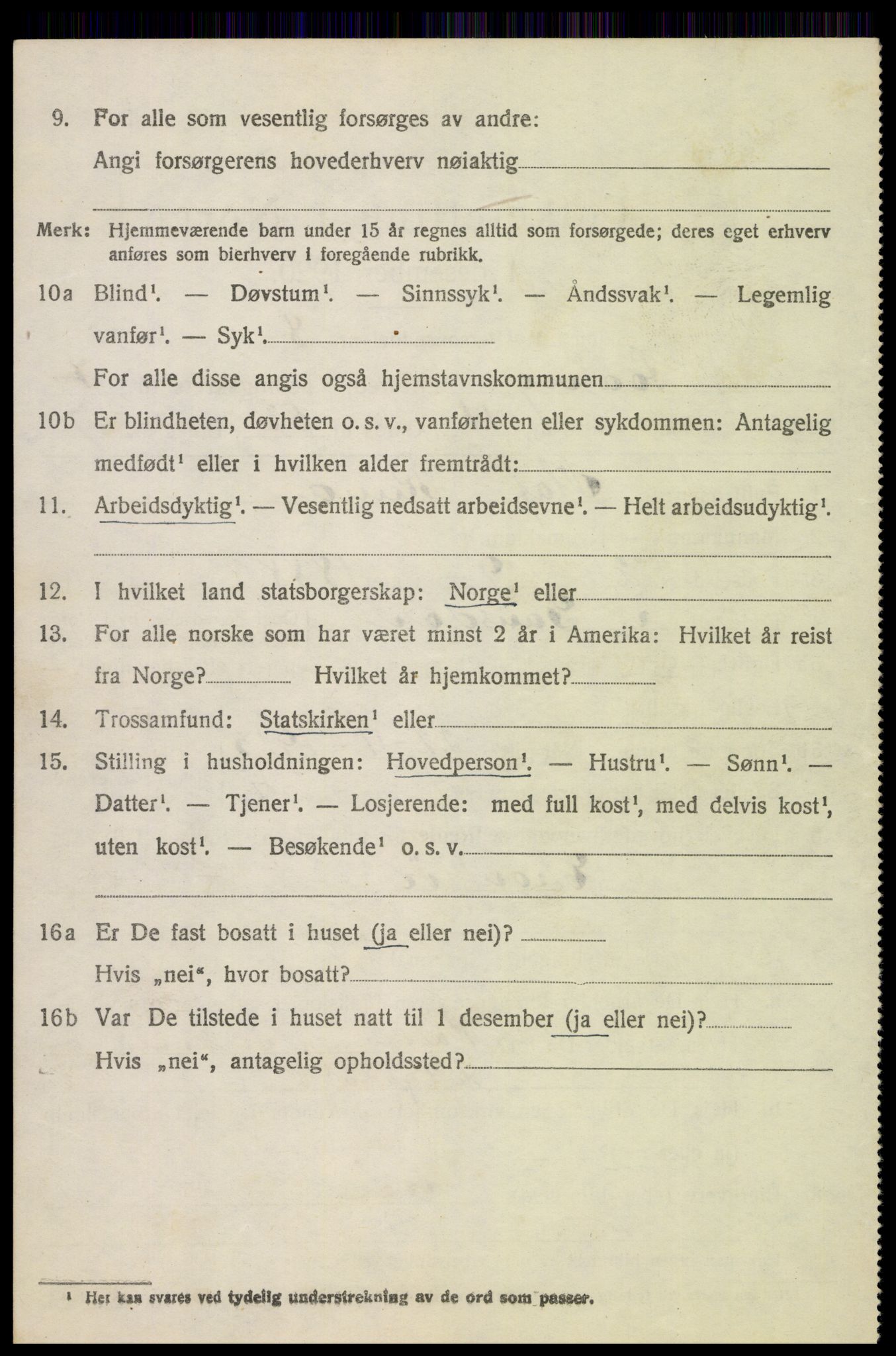 SAH, 1920 census for Fåberg, 1920, p. 7991