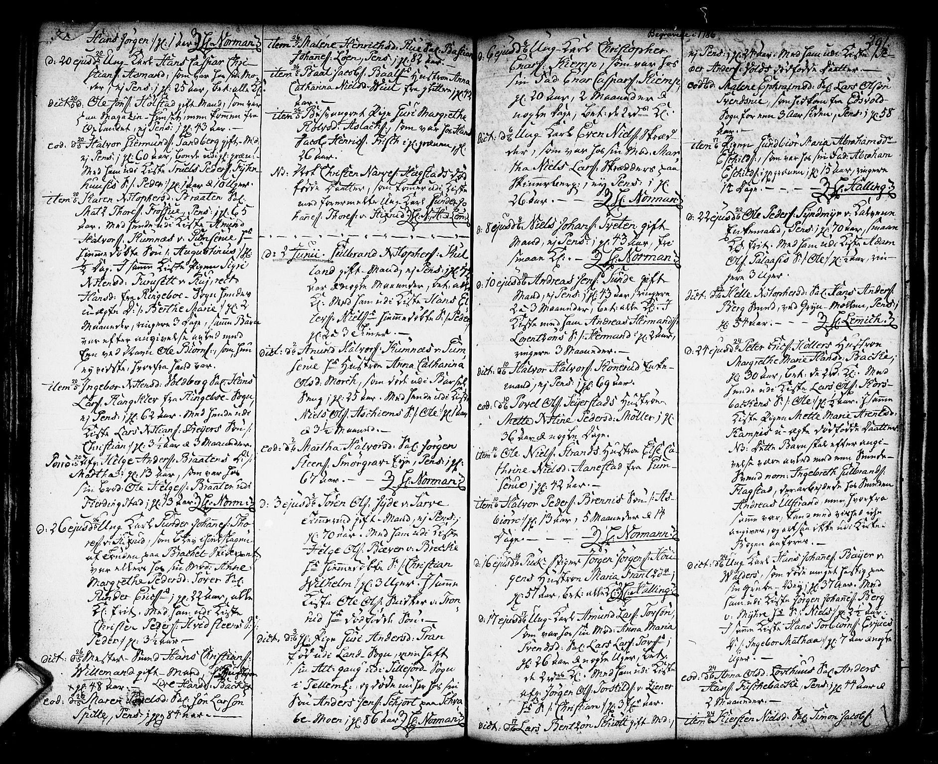 Kongsberg kirkebøker, AV/SAKO-A-22/F/Fa/L0006: Parish register (official) no. I 6, 1783-1797, p. 291