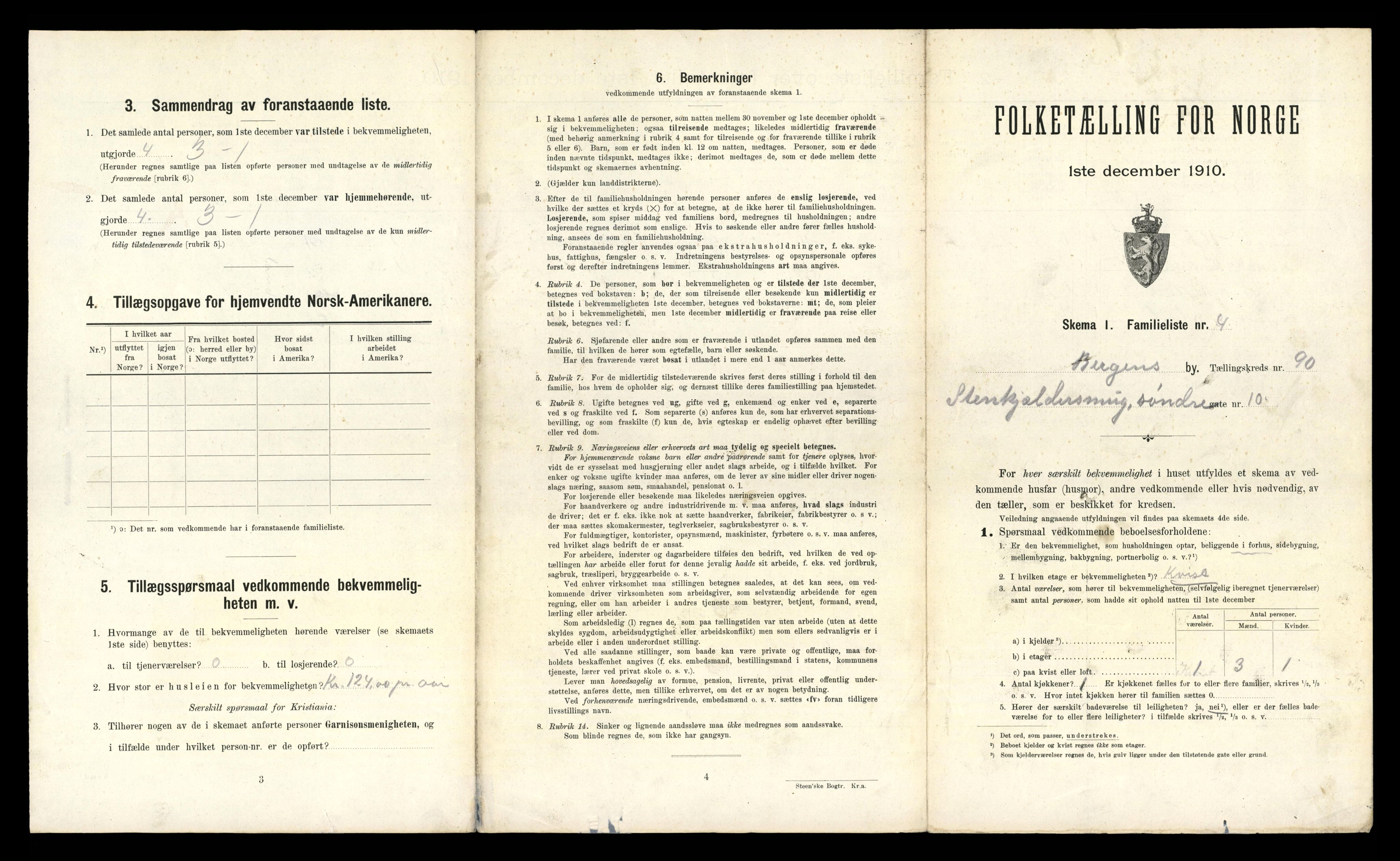 RA, 1910 census for Bergen, 1910, p. 31903