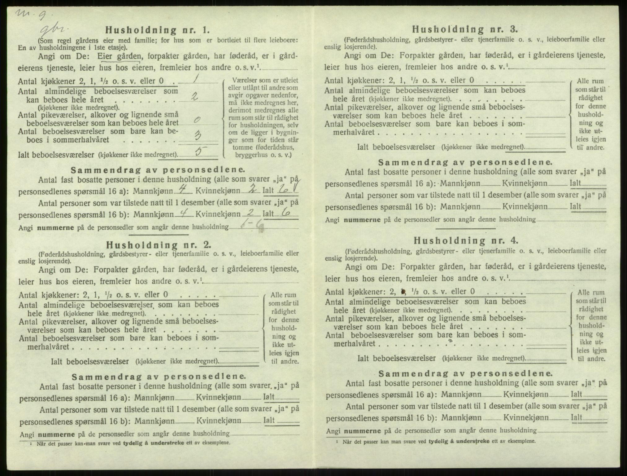 SAB, 1920 census for Åsane, 1920, p. 200