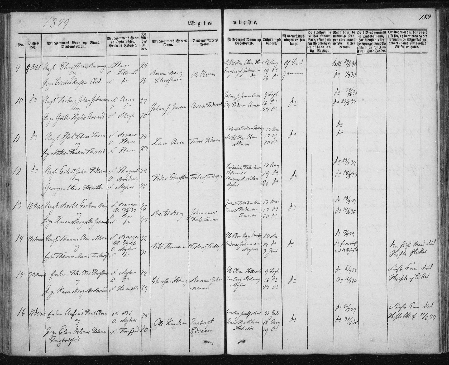 Ministerialprotokoller, klokkerbøker og fødselsregistre - Nordland, SAT/A-1459/897/L1396: Parish register (official) no. 897A04, 1842-1866, p. 183