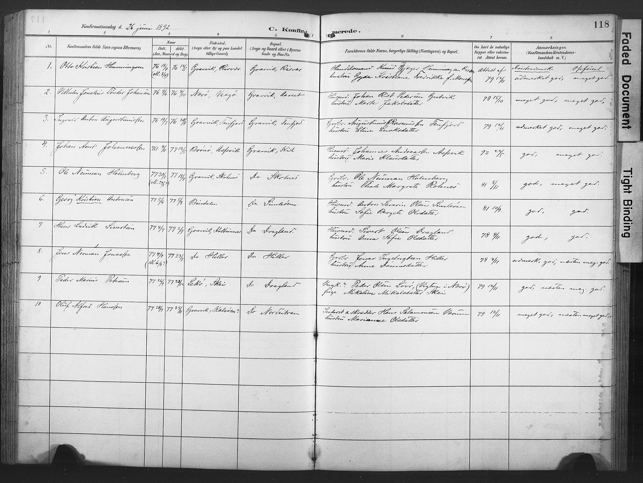 Ministerialprotokoller, klokkerbøker og fødselsregistre - Nord-Trøndelag, SAT/A-1458/789/L0706: Parish register (copy) no. 789C01, 1888-1931, p. 118