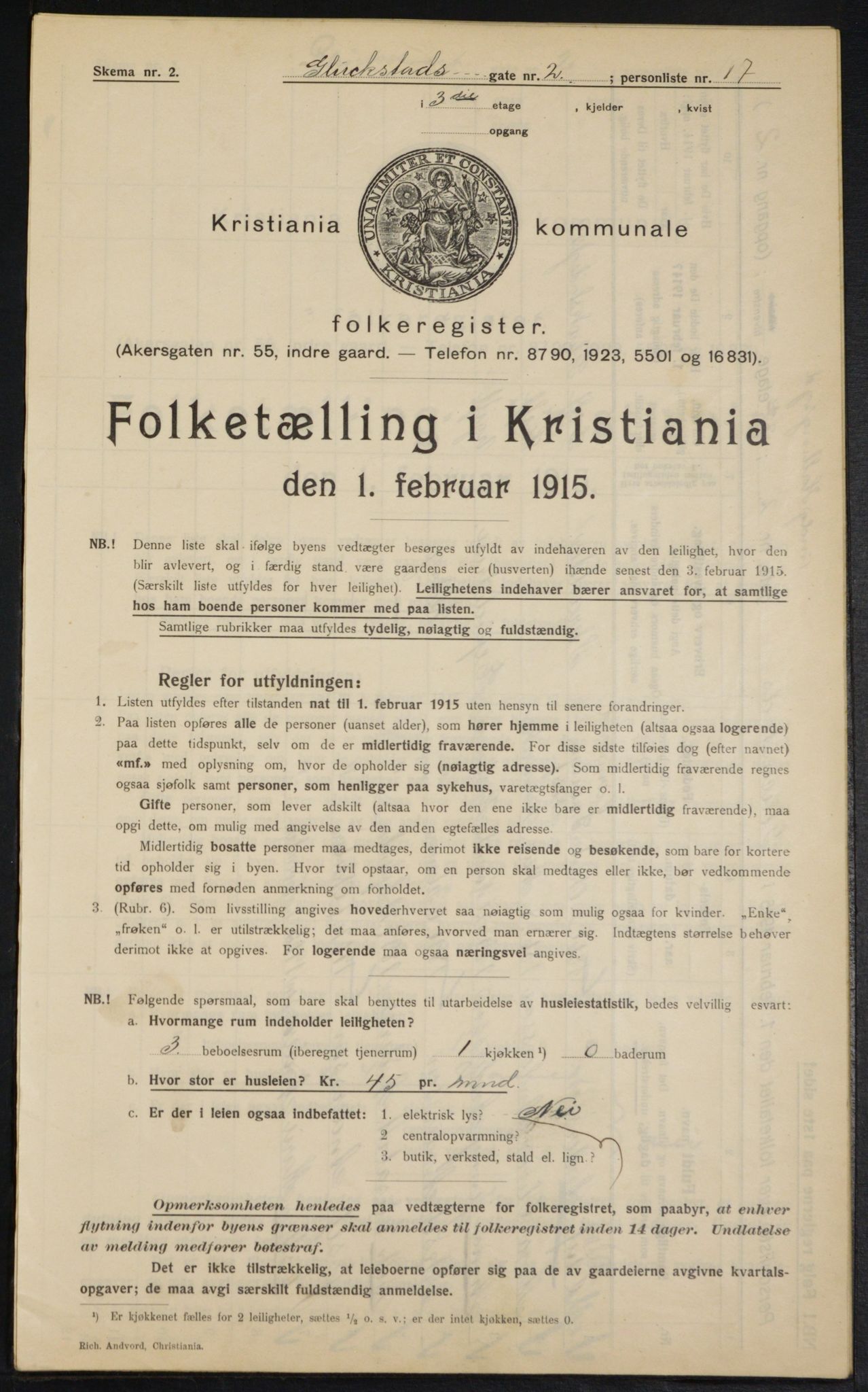 OBA, Municipal Census 1915 for Kristiania, 1915, p. 29010