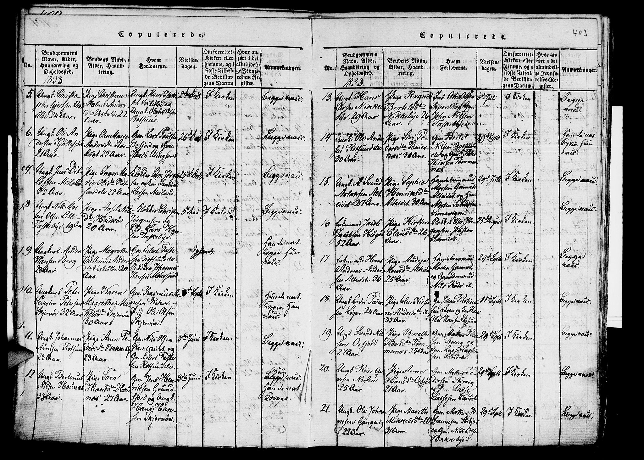 Skjervøy sokneprestkontor, SATØ/S-1300/H/Ha/Haa/L0004kirke: Parish register (official) no. 4, 1820-1838, p. 402-403