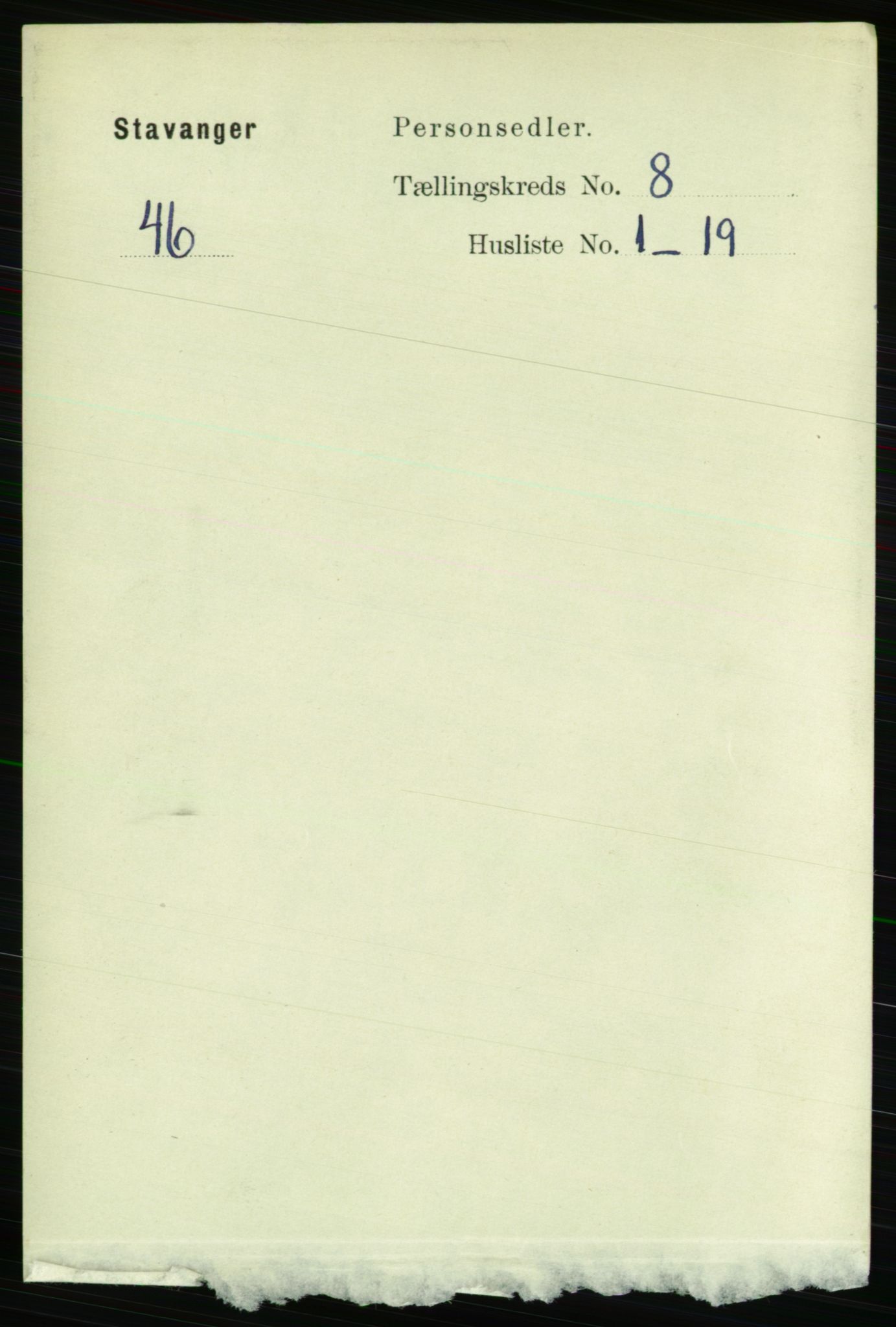 RA, 1891 census for 1103 Stavanger, 1891, p. 11979