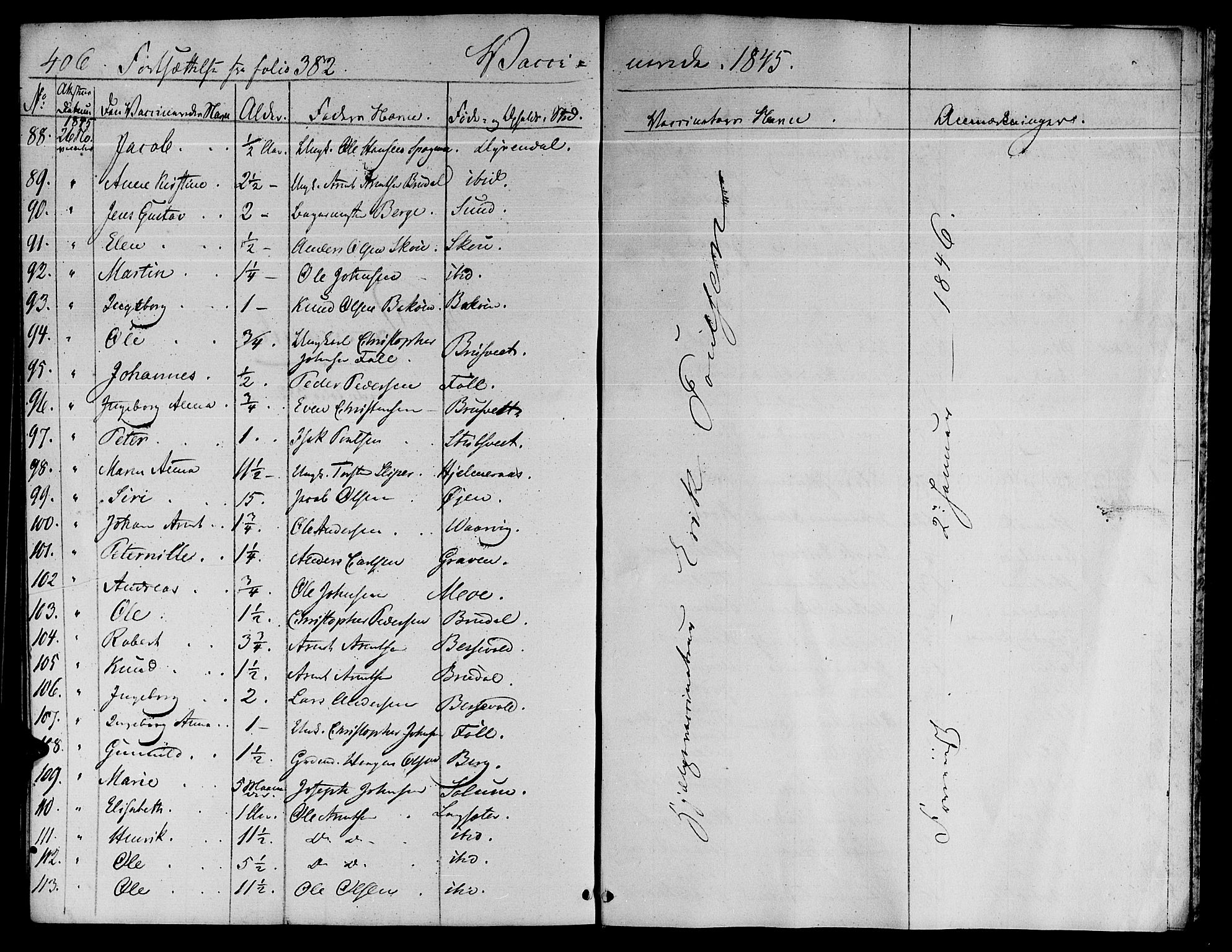 Ministerialprotokoller, klokkerbøker og fødselsregistre - Sør-Trøndelag, AV/SAT-A-1456/646/L0610: Parish register (official) no. 646A08, 1837-1847, p. 406