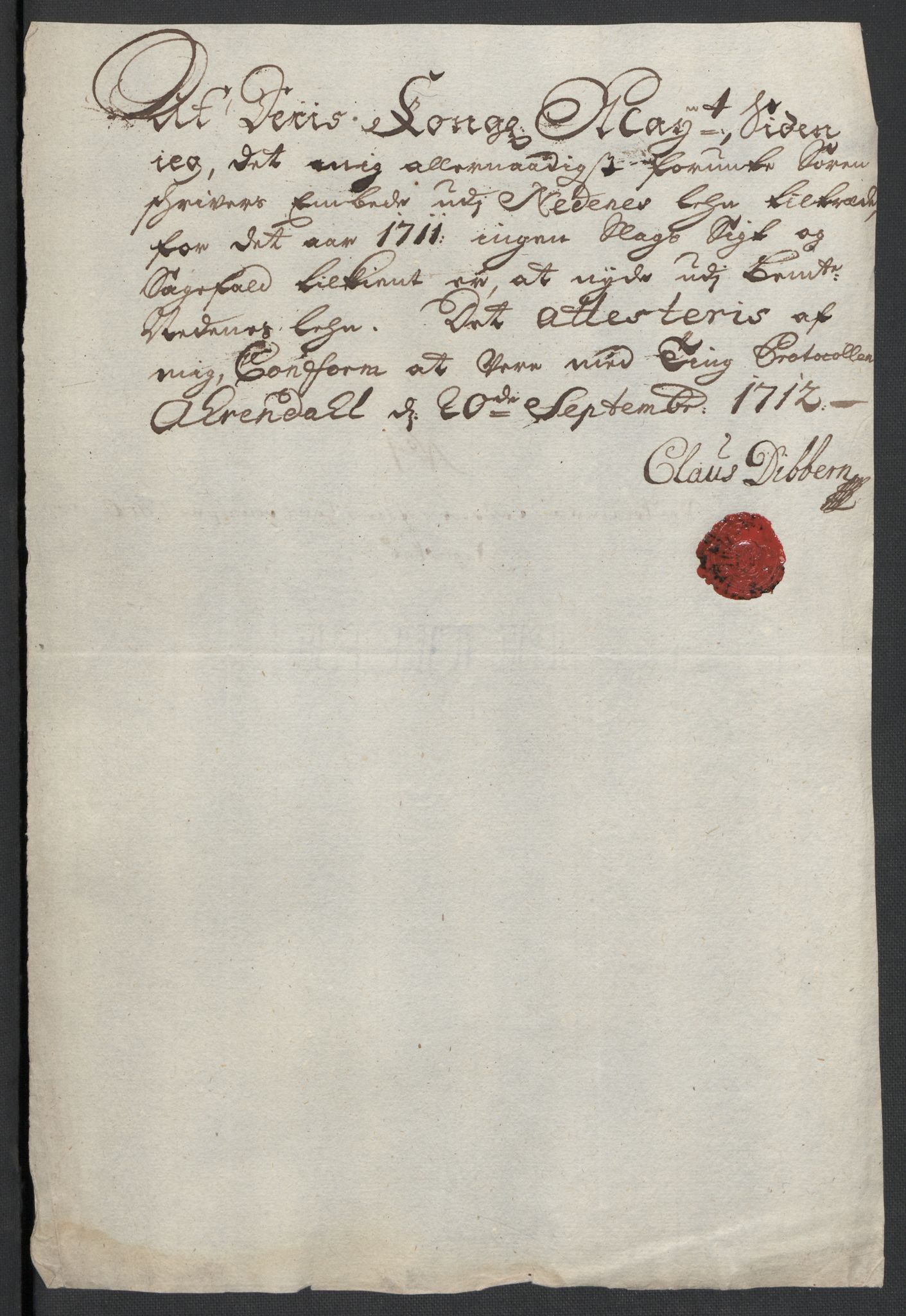 Rentekammeret inntil 1814, Reviderte regnskaper, Fogderegnskap, AV/RA-EA-4092/R39/L2319: Fogderegnskap Nedenes, 1710-1711, p. 203