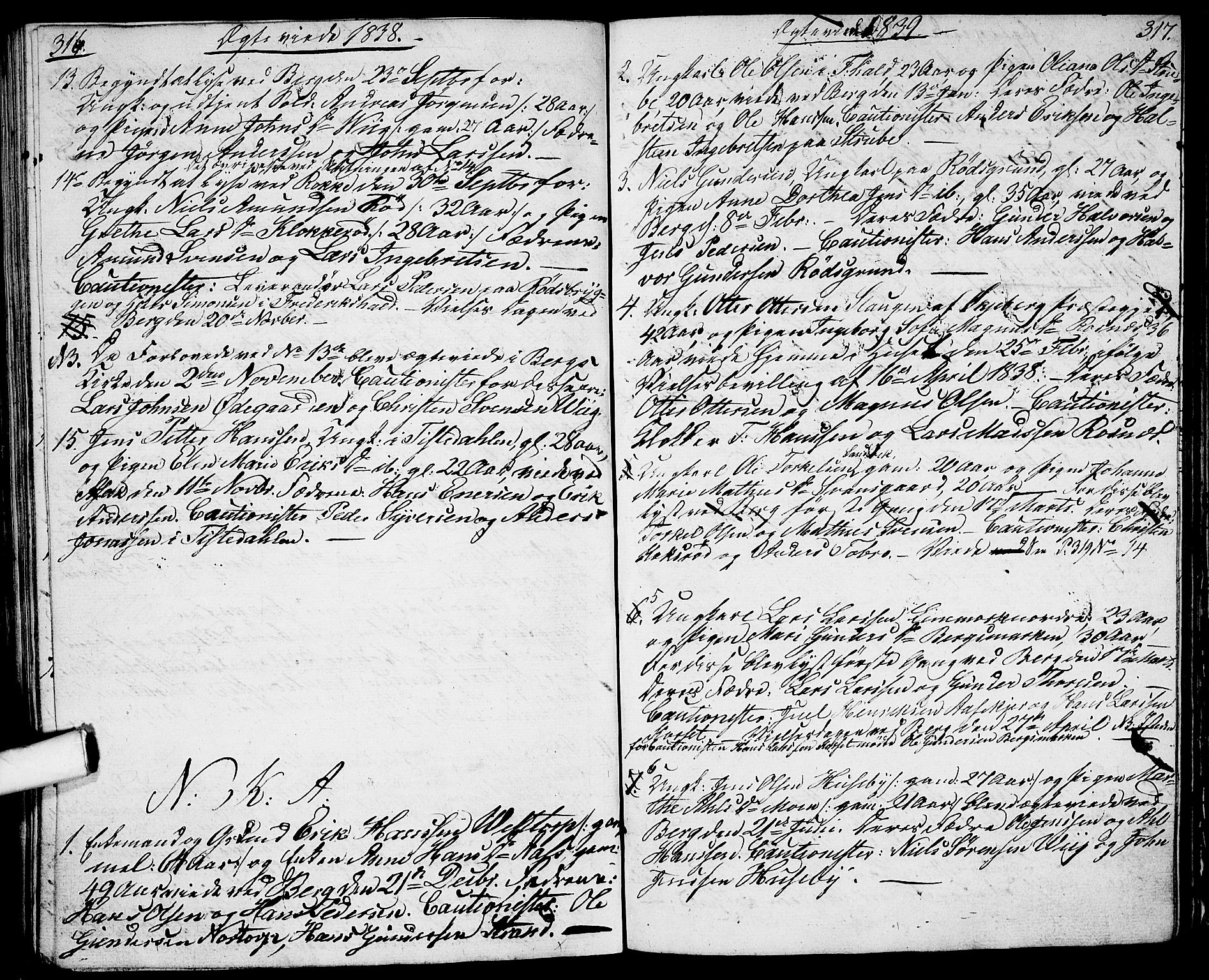 Berg prestekontor Kirkebøker, SAO/A-10902/G/Ga/L0002: Parish register (copy) no. I 2, 1832-1844, p. 316-317