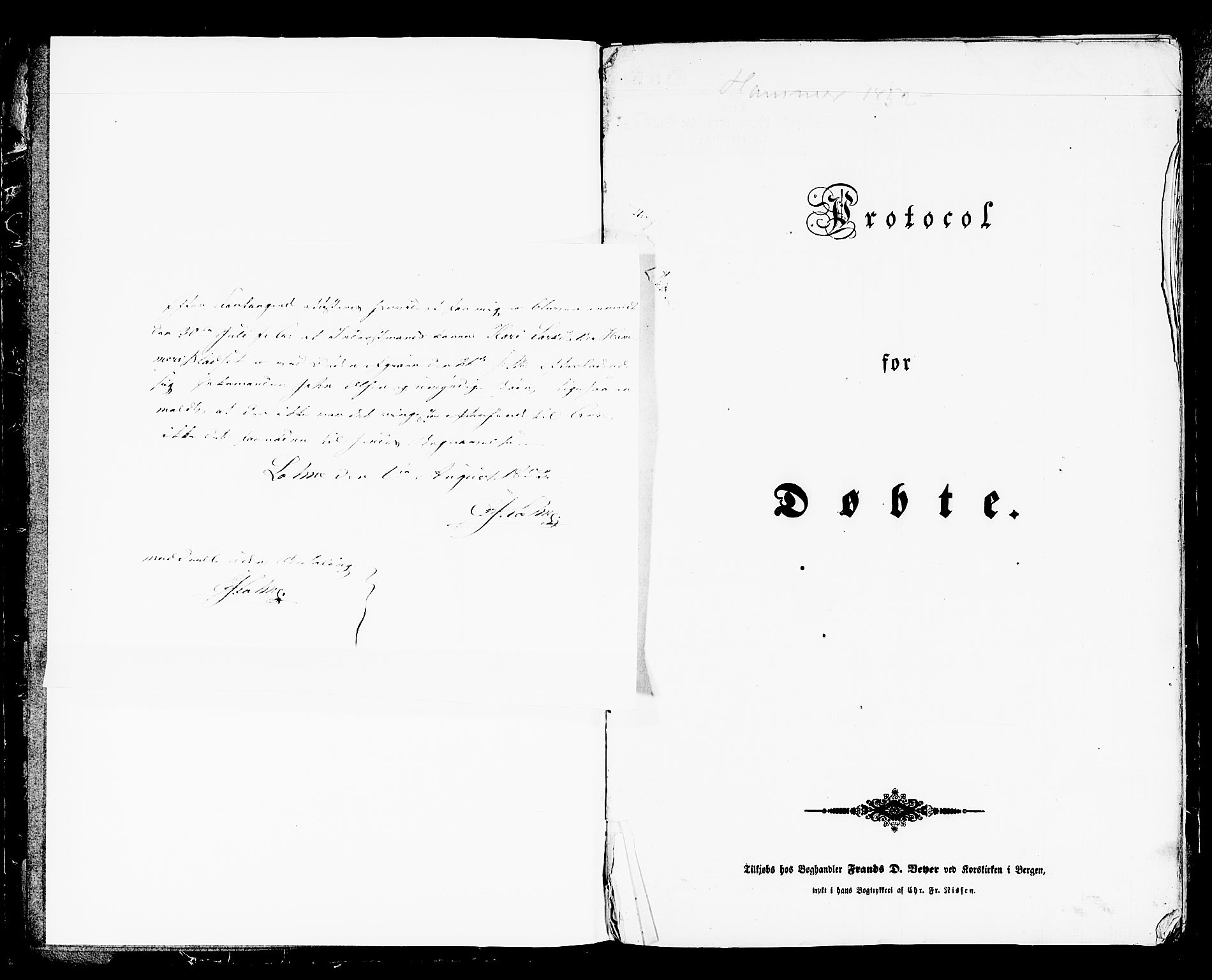 Hamre sokneprestembete, SAB/A-75501/H/Ha/Hab: Parish register (copy) no. B 1, 1852-1863