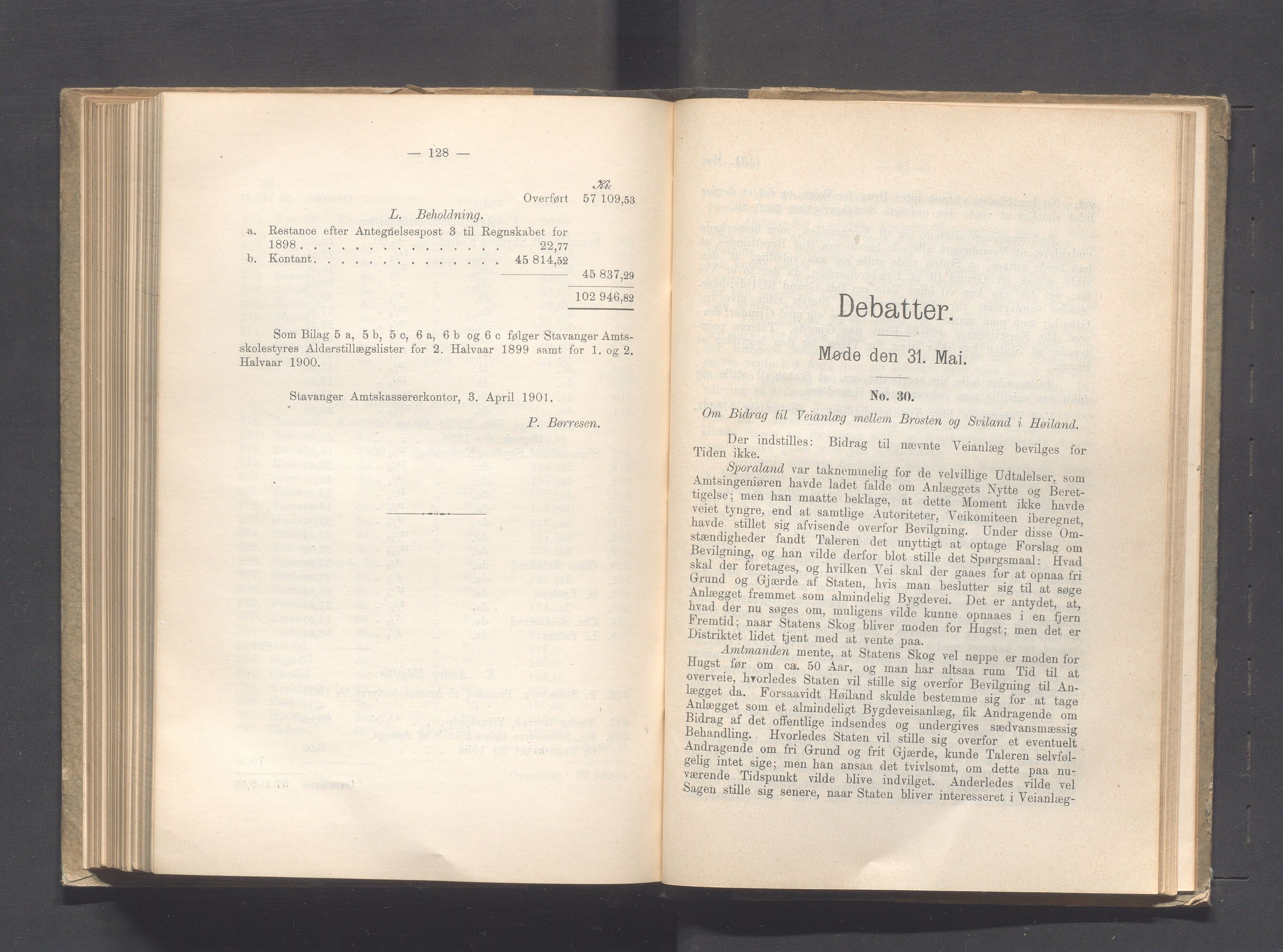 Rogaland fylkeskommune - Fylkesrådmannen , IKAR/A-900/A, 1901, p. 282