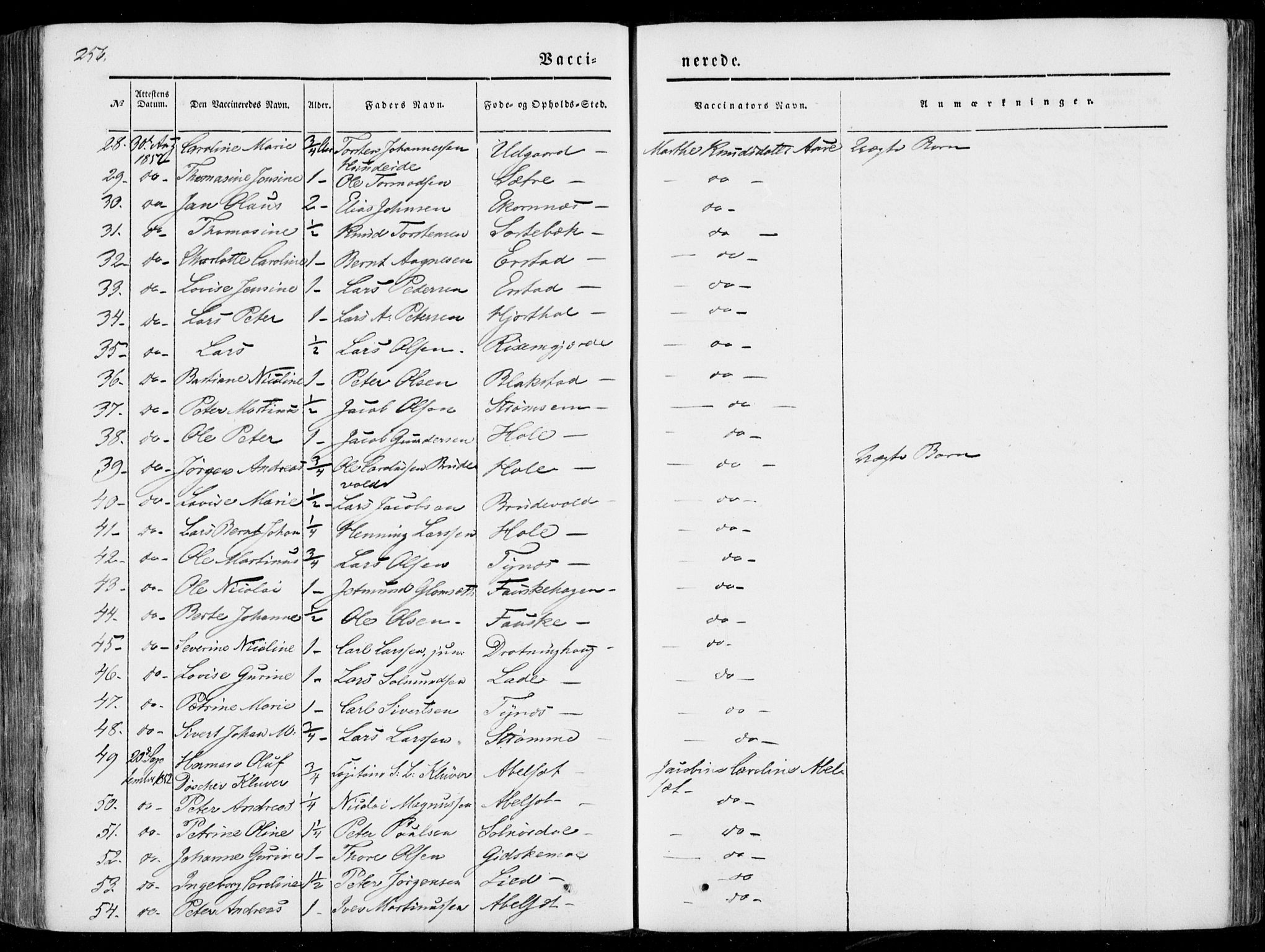 Ministerialprotokoller, klokkerbøker og fødselsregistre - Møre og Romsdal, SAT/A-1454/522/L0313: Parish register (official) no. 522A08, 1852-1862, p. 256