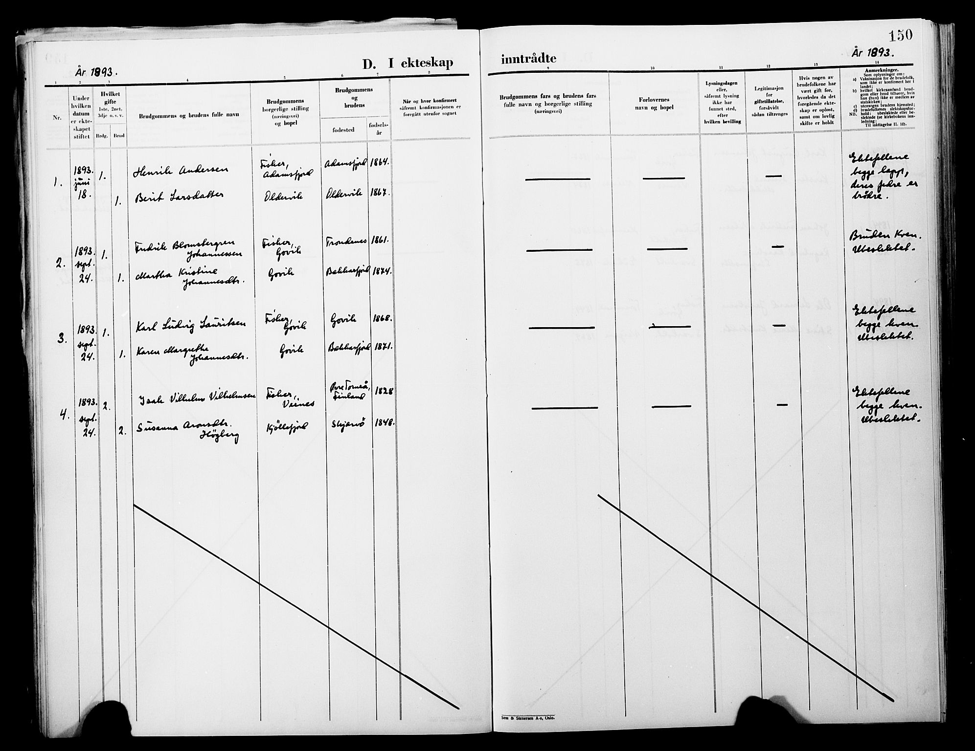 Lebesby sokneprestkontor, SATØ/S-1353/H/Ha/L0004kirke: Parish register (official) no. 4, 1870-1902, p. 150