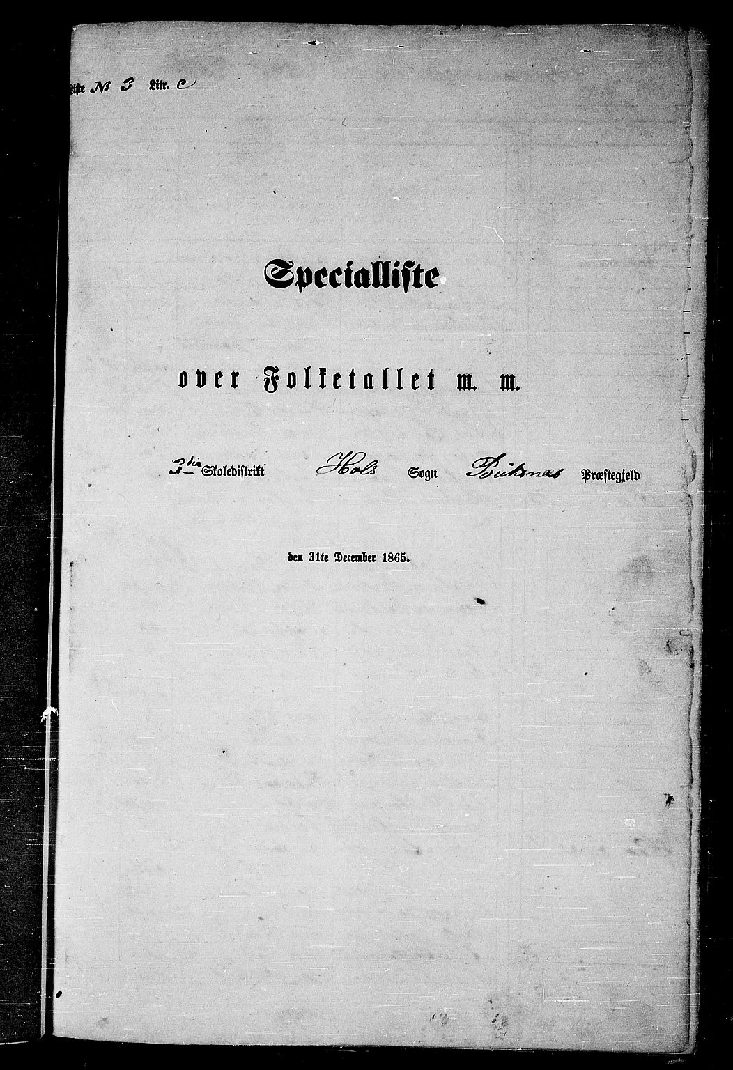 RA, 1865 census for Buksnes, 1865, p. 75