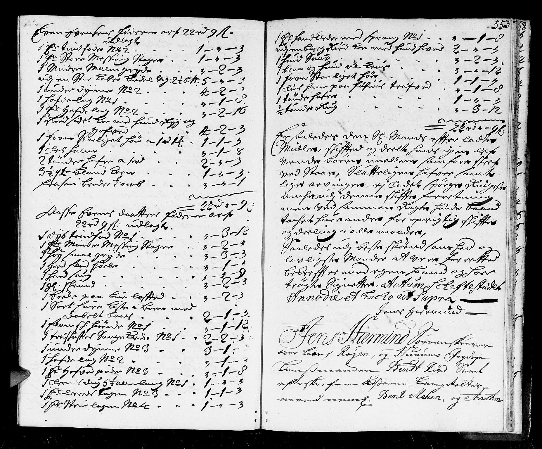 Lier, Røyken og Hurum sorenskriveri, AV/SAKO-A-89/H/Hc/L0002: Skifteprotokoll, 1708-1717, p. 552b-553a