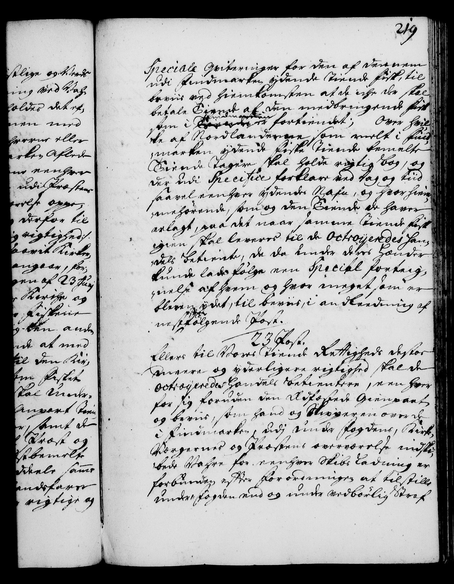 Rentekammeret, Kammerkanselliet, AV/RA-EA-3111/G/Gg/Gga/L0003: Norsk ekspedisjonsprotokoll med register (merket RK 53.3), 1727-1734, p. 219