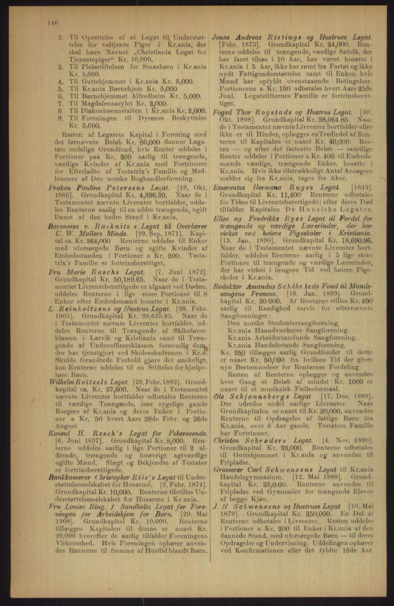 Kristiania/Oslo adressebok, PUBL/-, 1911, p. 146