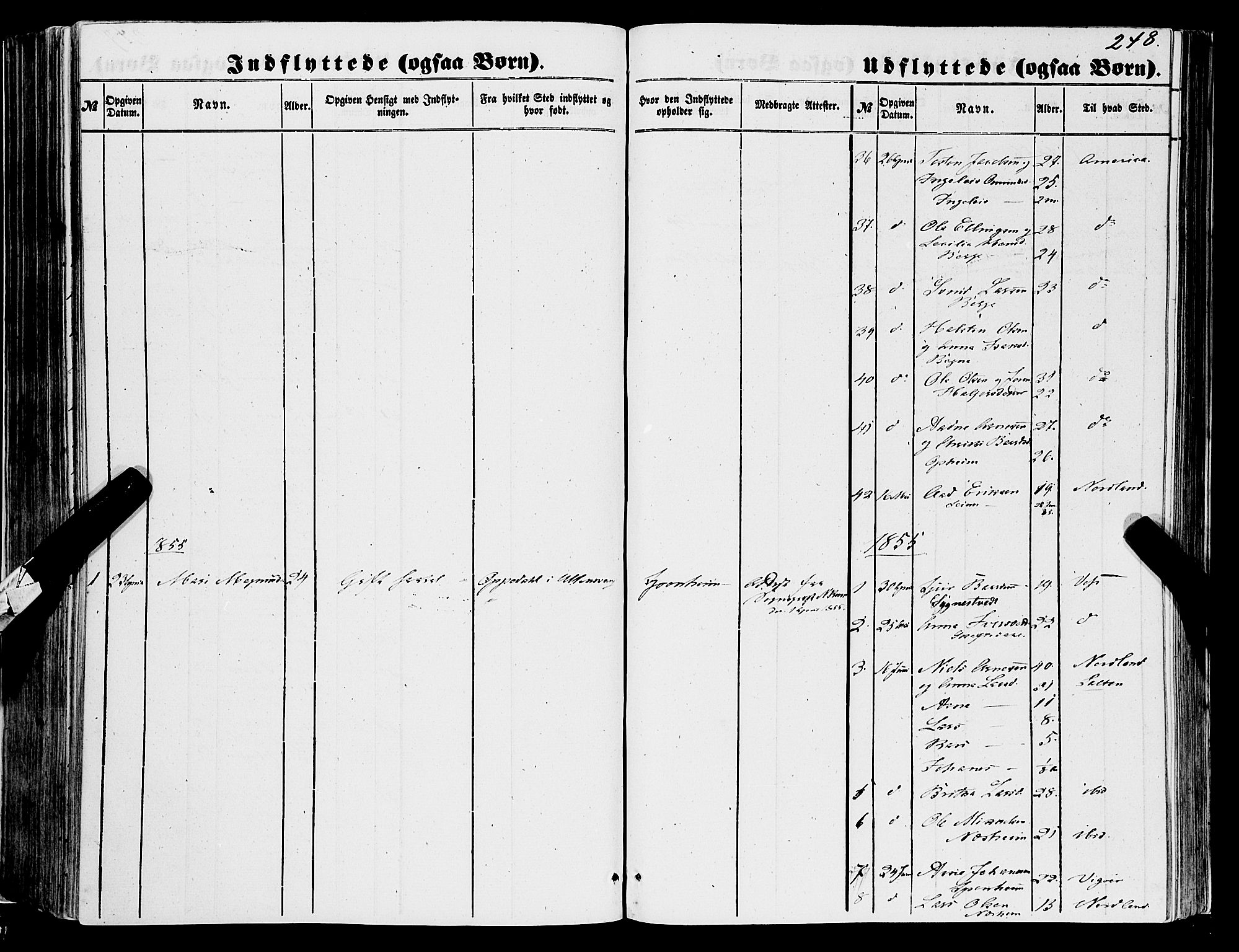 Ulvik sokneprestembete, AV/SAB-A-78801/H/Haa: Parish register (official) no. A 13, 1853-1863, p. 248