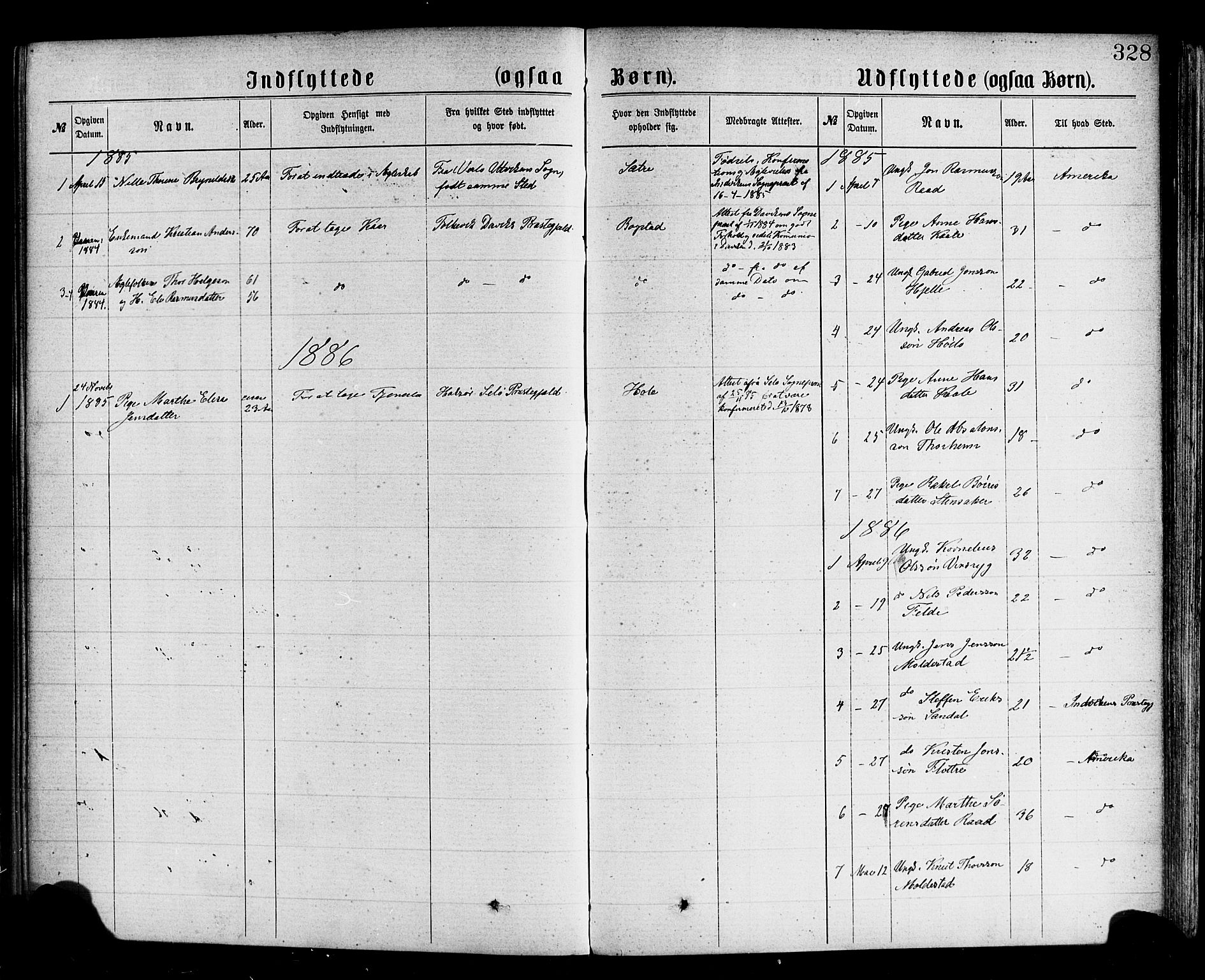 Gloppen sokneprestembete, AV/SAB-A-80101/H/Haa/Haac/L0001: Parish register (official) no. C 1, 1871-1886, p. 328