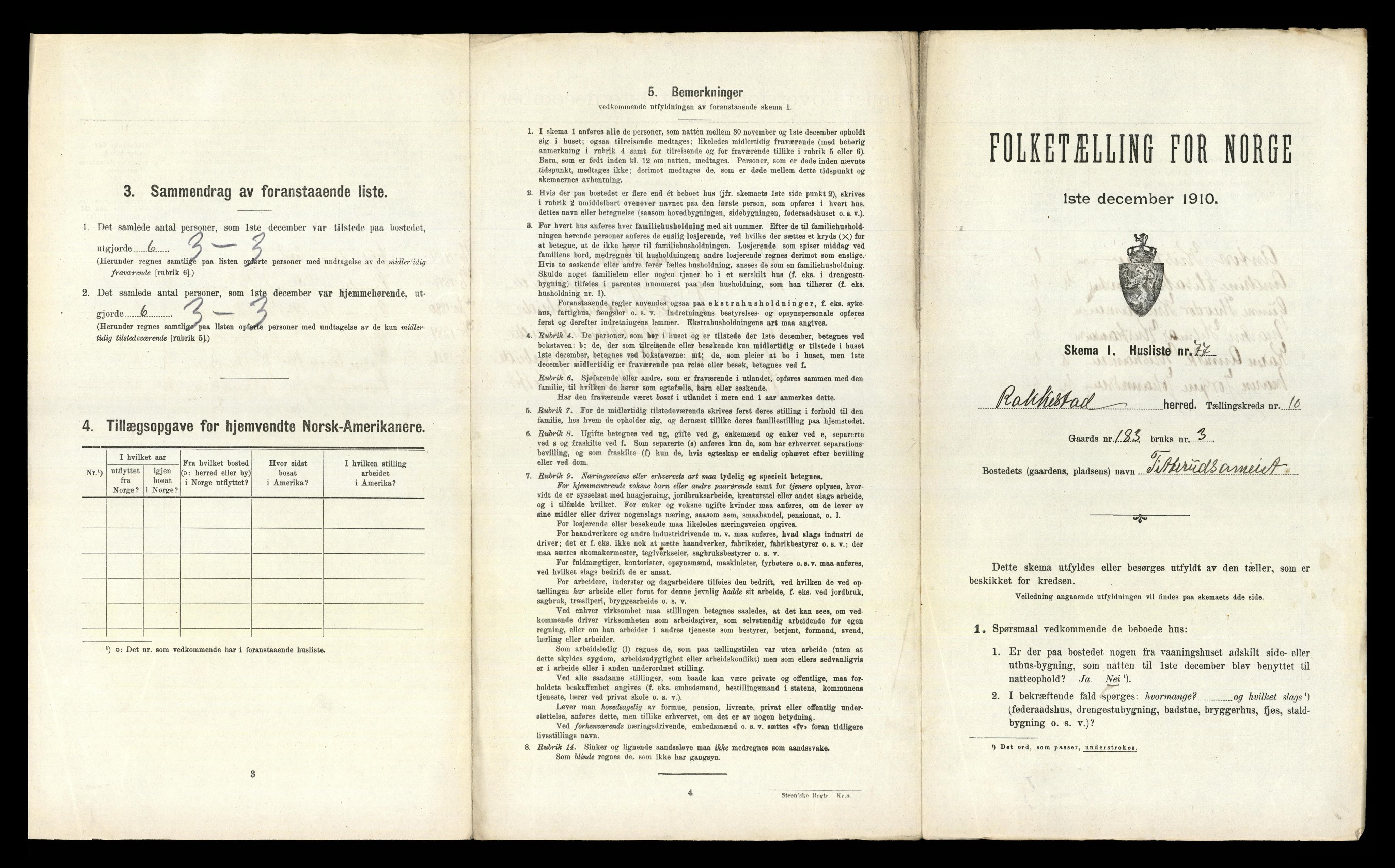 RA, 1910 census for Rakkestad, 1910, p. 1651
