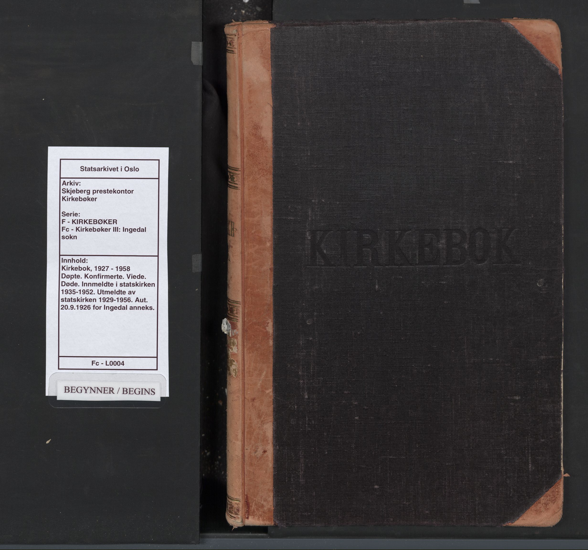 Skjeberg prestekontor Kirkebøker, SAO/A-10923/F/Fc/L0004: Parish register (official) no. III 4, 1927-1958