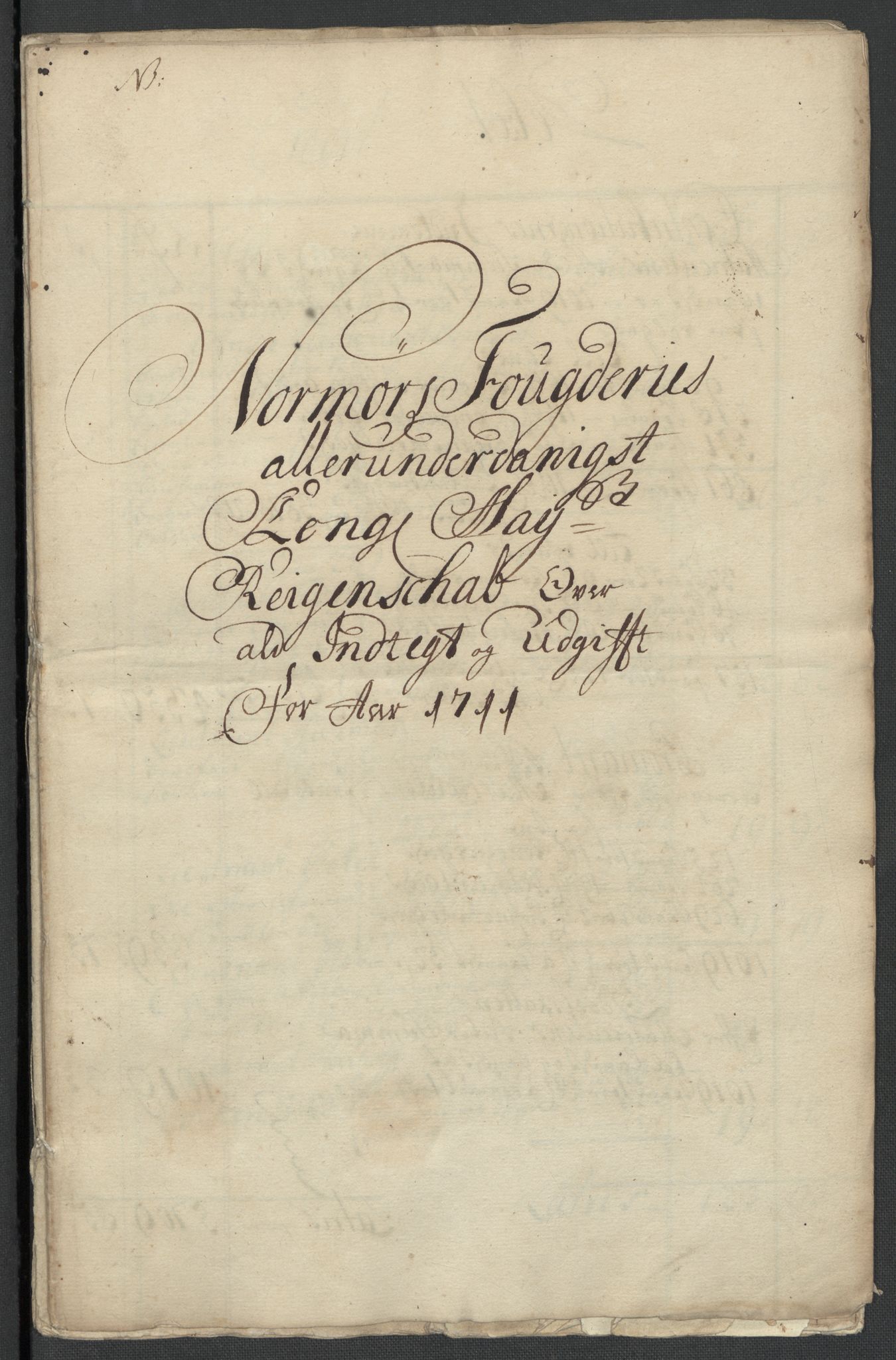 Rentekammeret inntil 1814, Reviderte regnskaper, Fogderegnskap, RA/EA-4092/R56/L3745: Fogderegnskap Nordmøre, 1711, p. 4