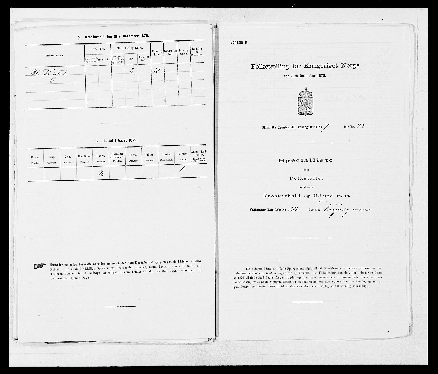 SAB, 1875 census for 1212P Skånevik, 1875, p. 862