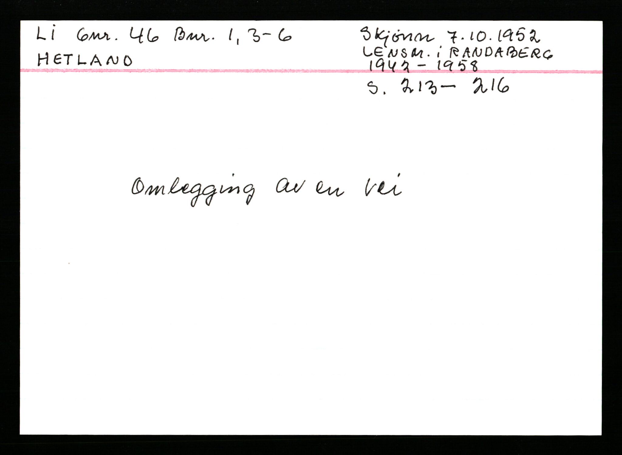 Statsarkivet i Stavanger, AV/SAST-A-101971/03/Y/Ym/L0035: Åstedskort sortert etter gårdsnavn: Leiranger - Lindanger, 1600-1950, p. 223