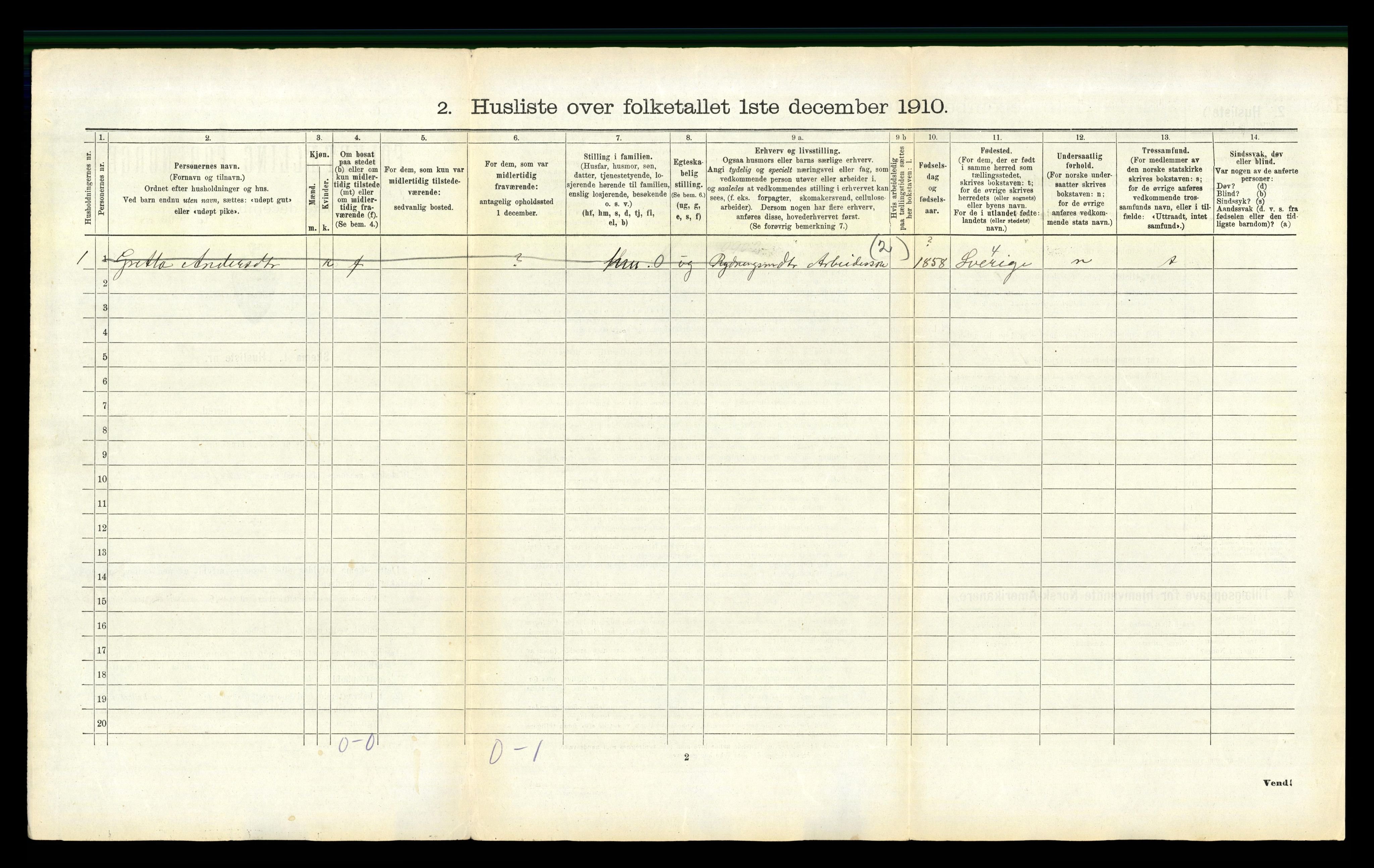 RA, 1910 census for Beiarn, 1910, p. 492