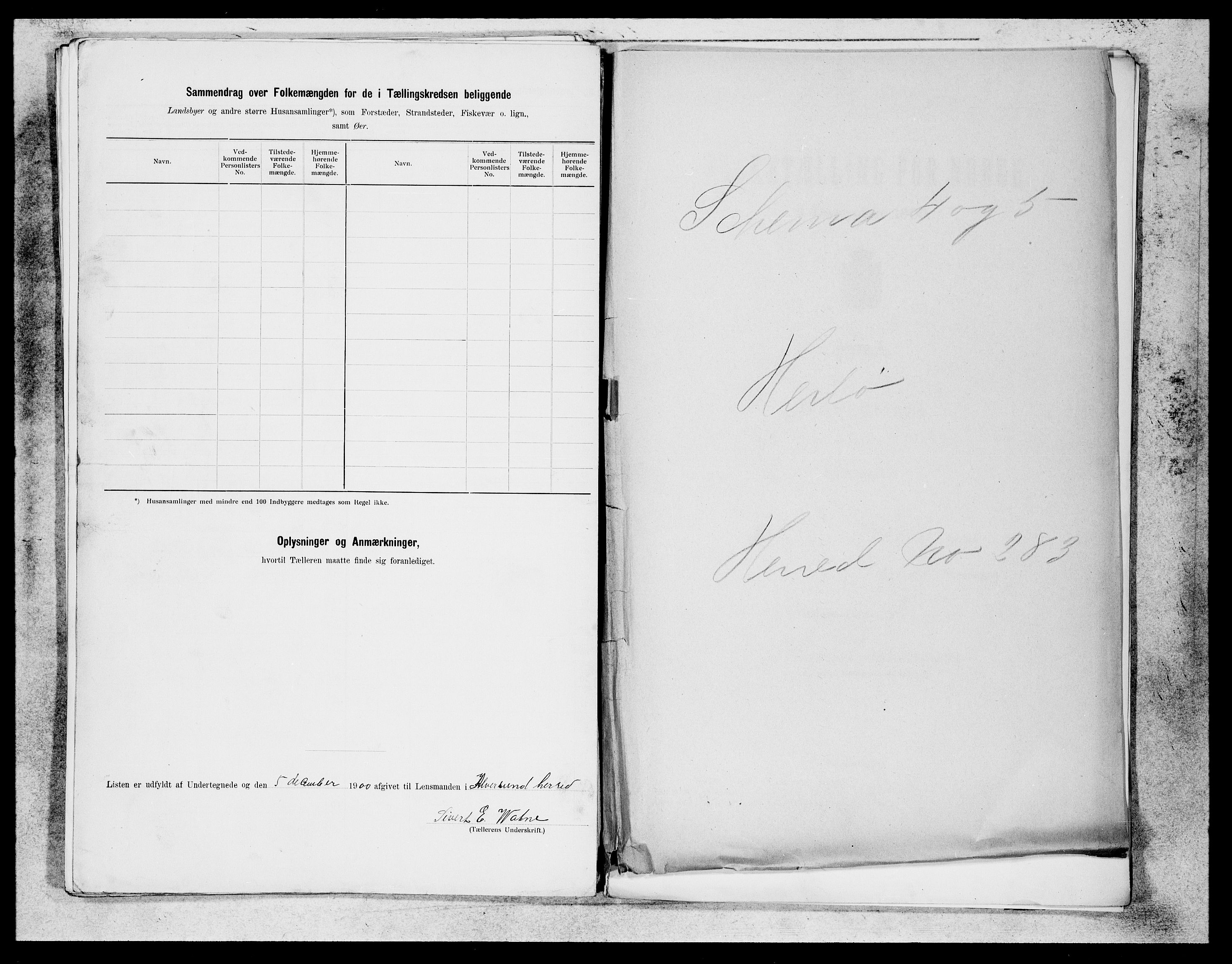 SAB, 1900 census for Alversund, 1900, p. 37