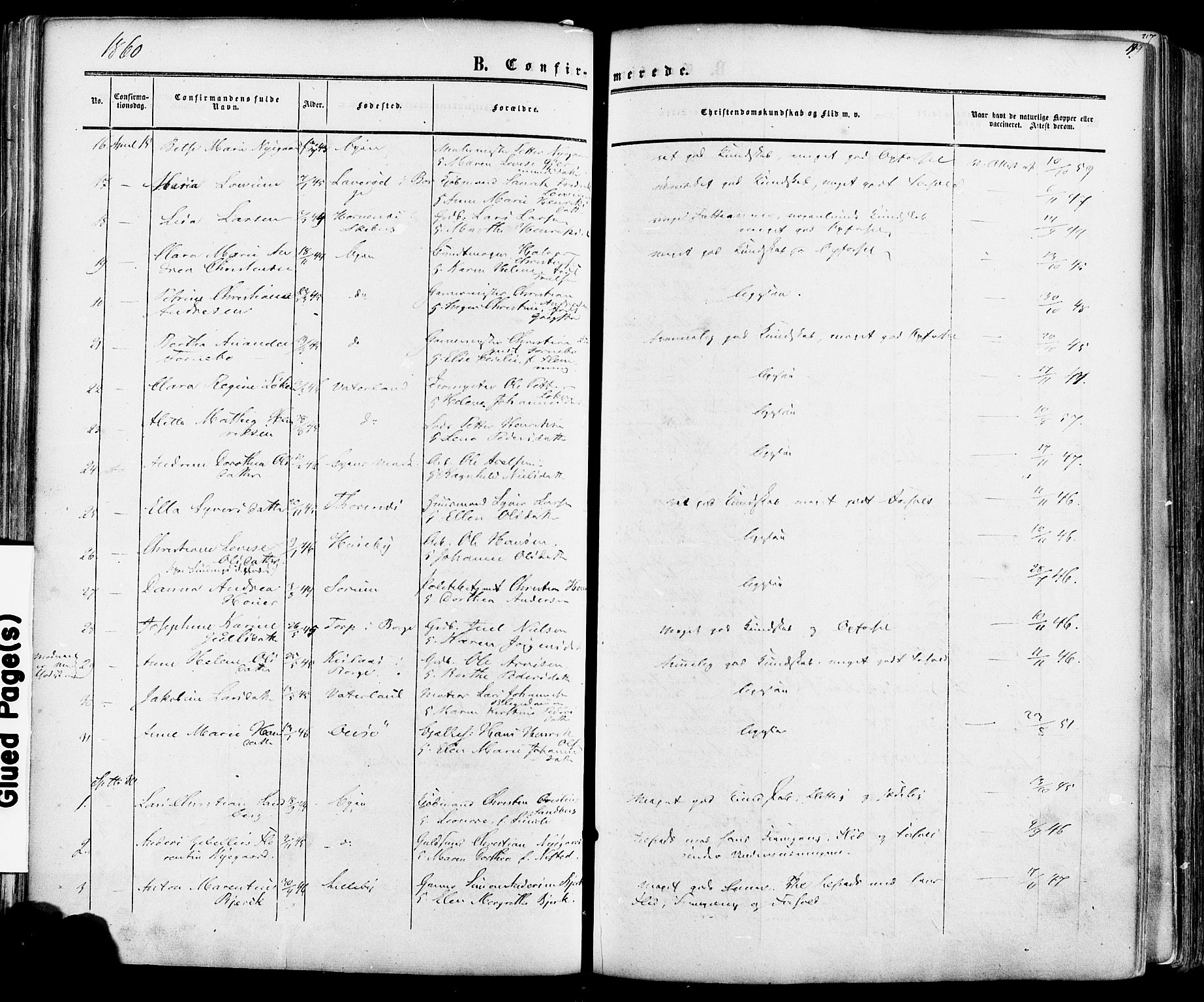 Fredrikstad prestekontor Kirkebøker, AV/SAO-A-11082/F/Fa/L0006: Parish register (official) no. 6, 1857-1878, p. 199