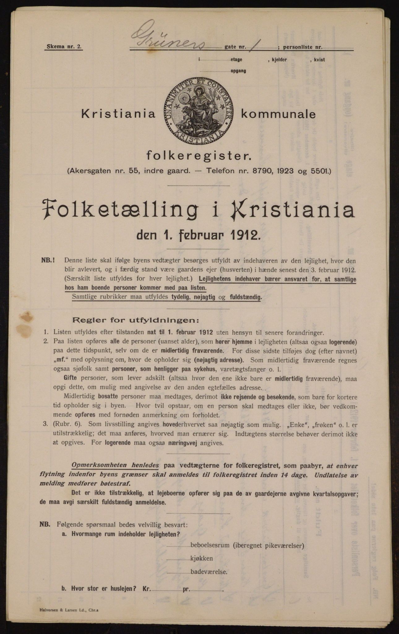 OBA, Municipal Census 1912 for Kristiania, 1912, p. 30476