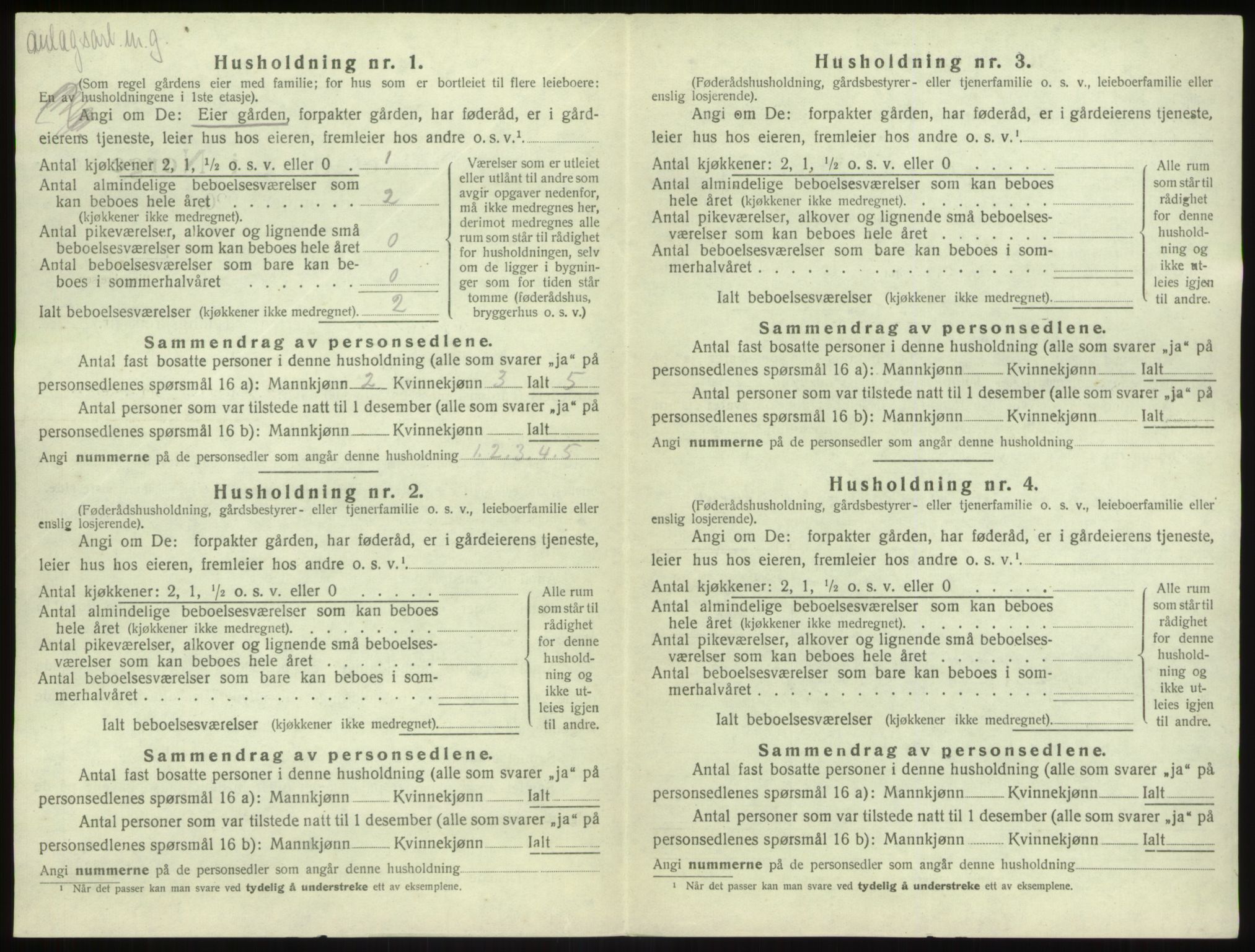 SAB, 1920 census for Kyrkjebø, 1920, p. 550