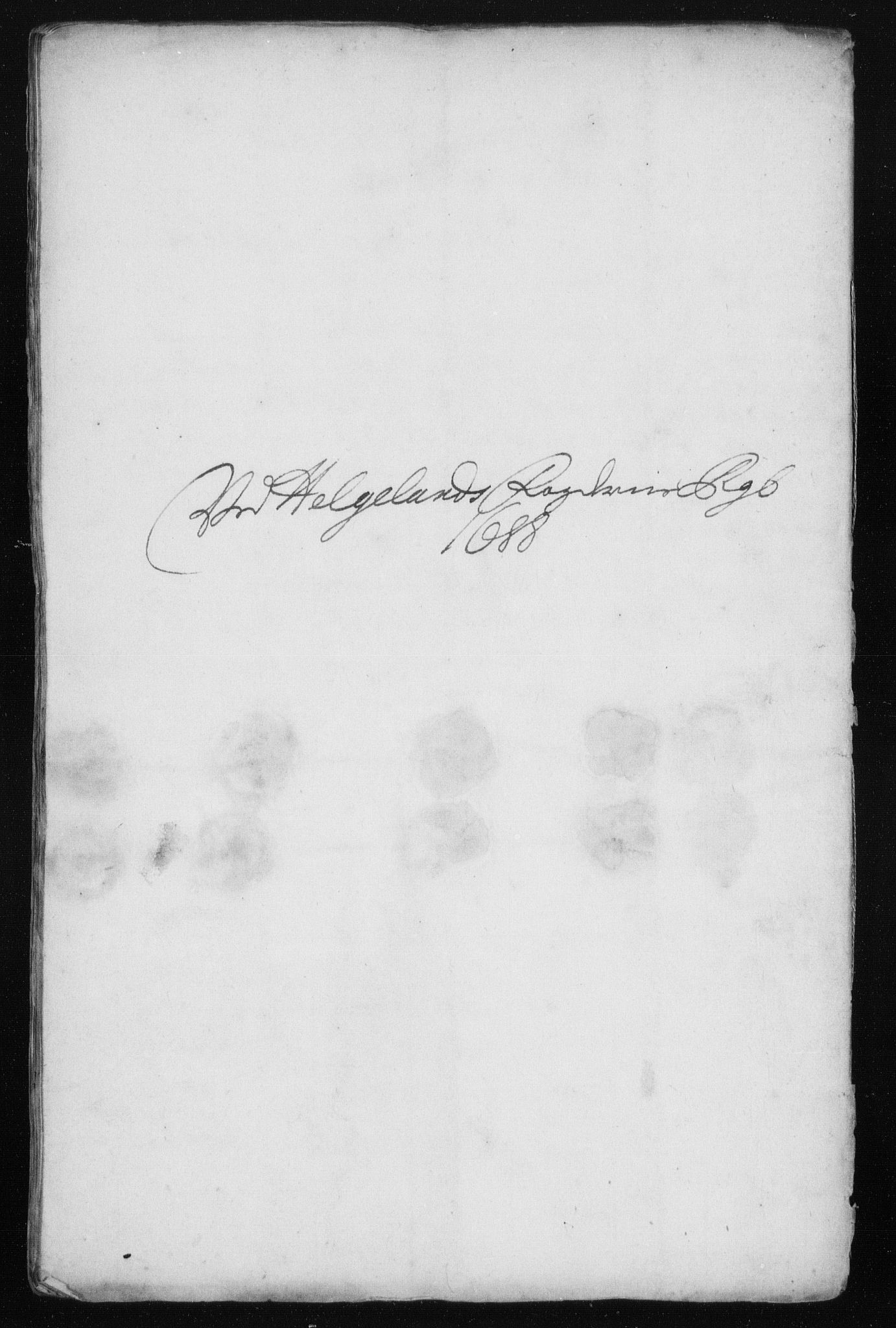 Rentekammeret inntil 1814, Reviderte regnskaper, Stiftamtstueregnskaper, Trondheim stiftamt og Nordland amt, AV/RA-EA-6044/R/Rh/L0011: Nordland amt, 1688