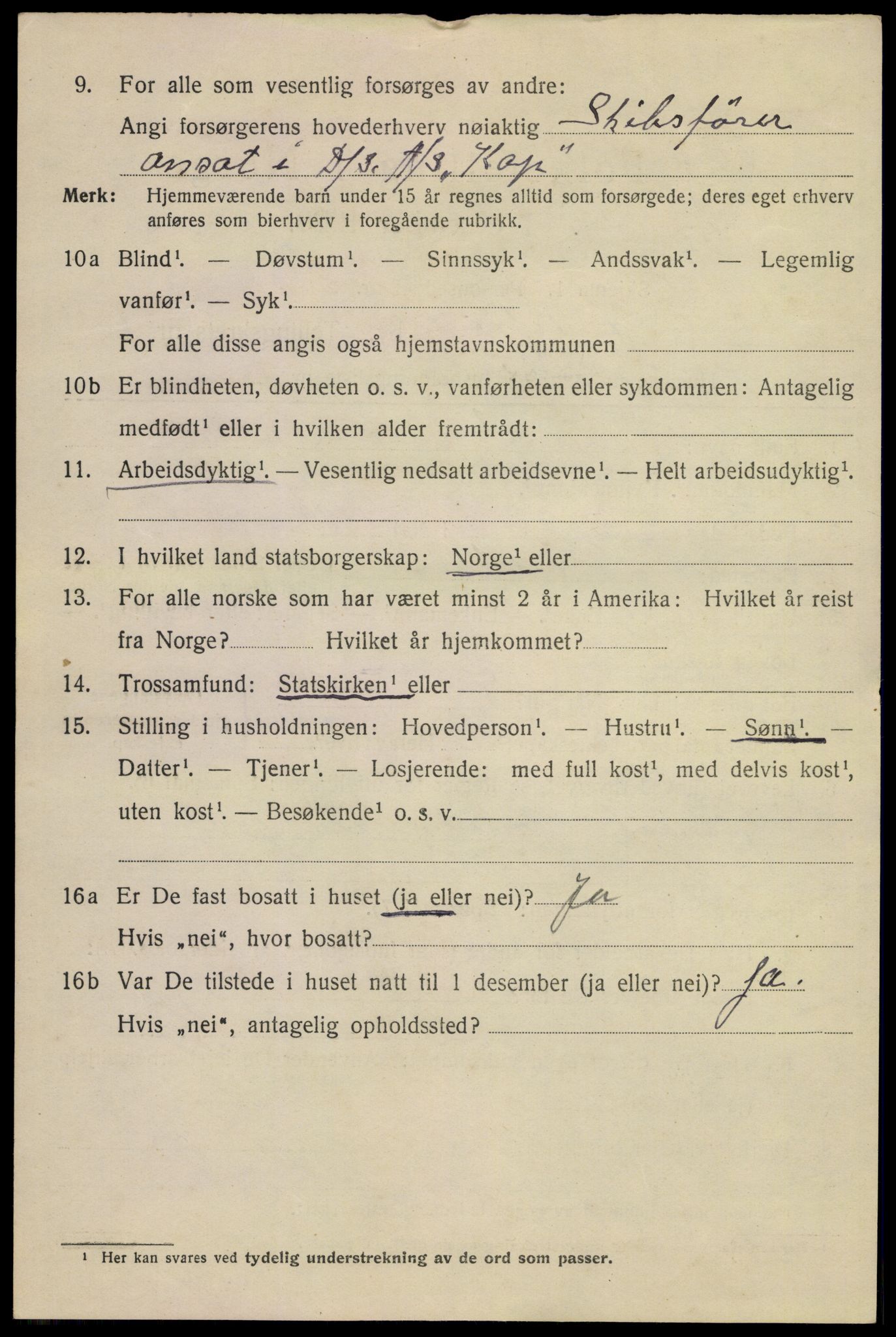 SAKO, 1920 census for Sandefjord, 1920, p. 12555