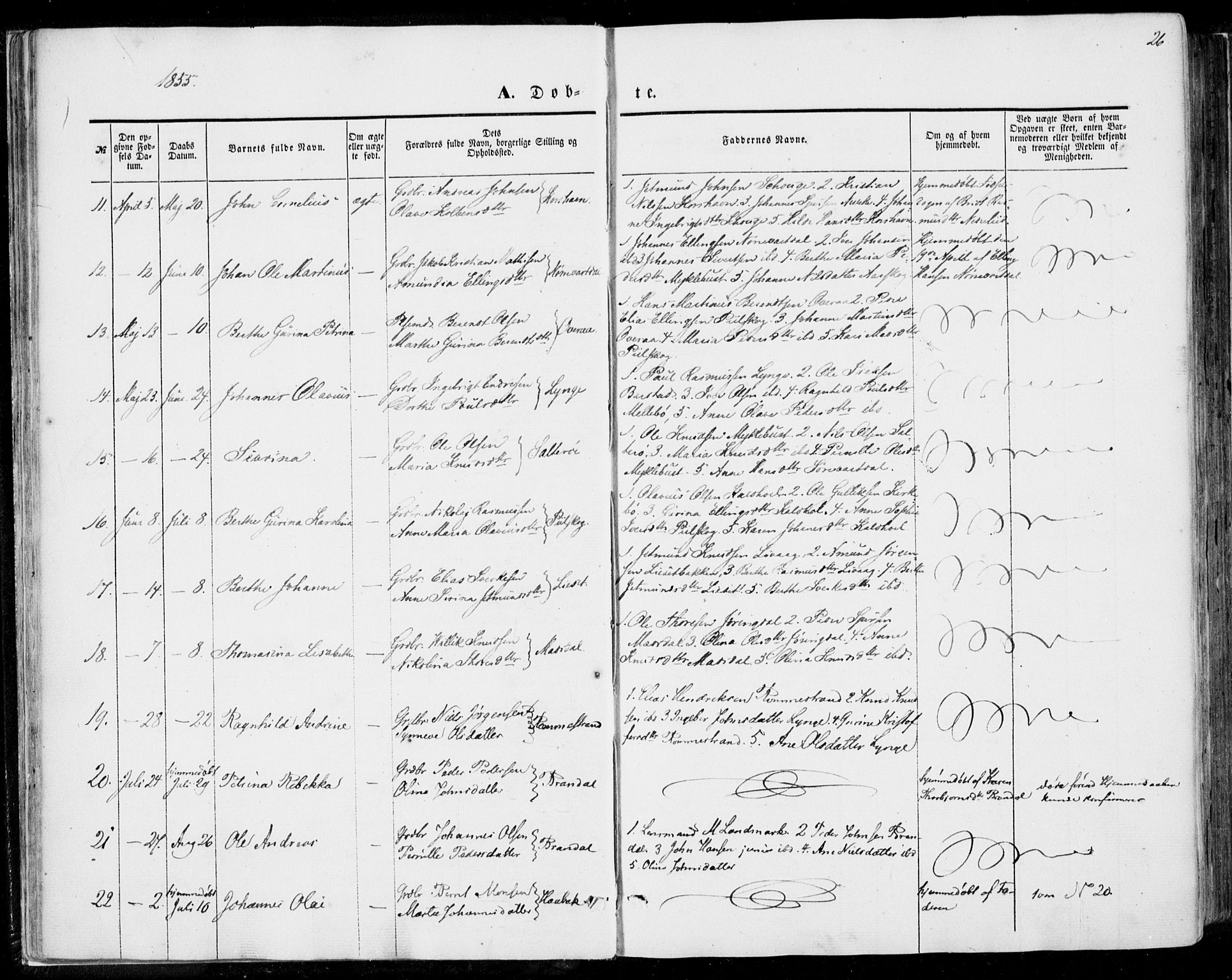 Ministerialprotokoller, klokkerbøker og fødselsregistre - Møre og Romsdal, AV/SAT-A-1454/510/L0121: Parish register (official) no. 510A01, 1848-1877, p. 26