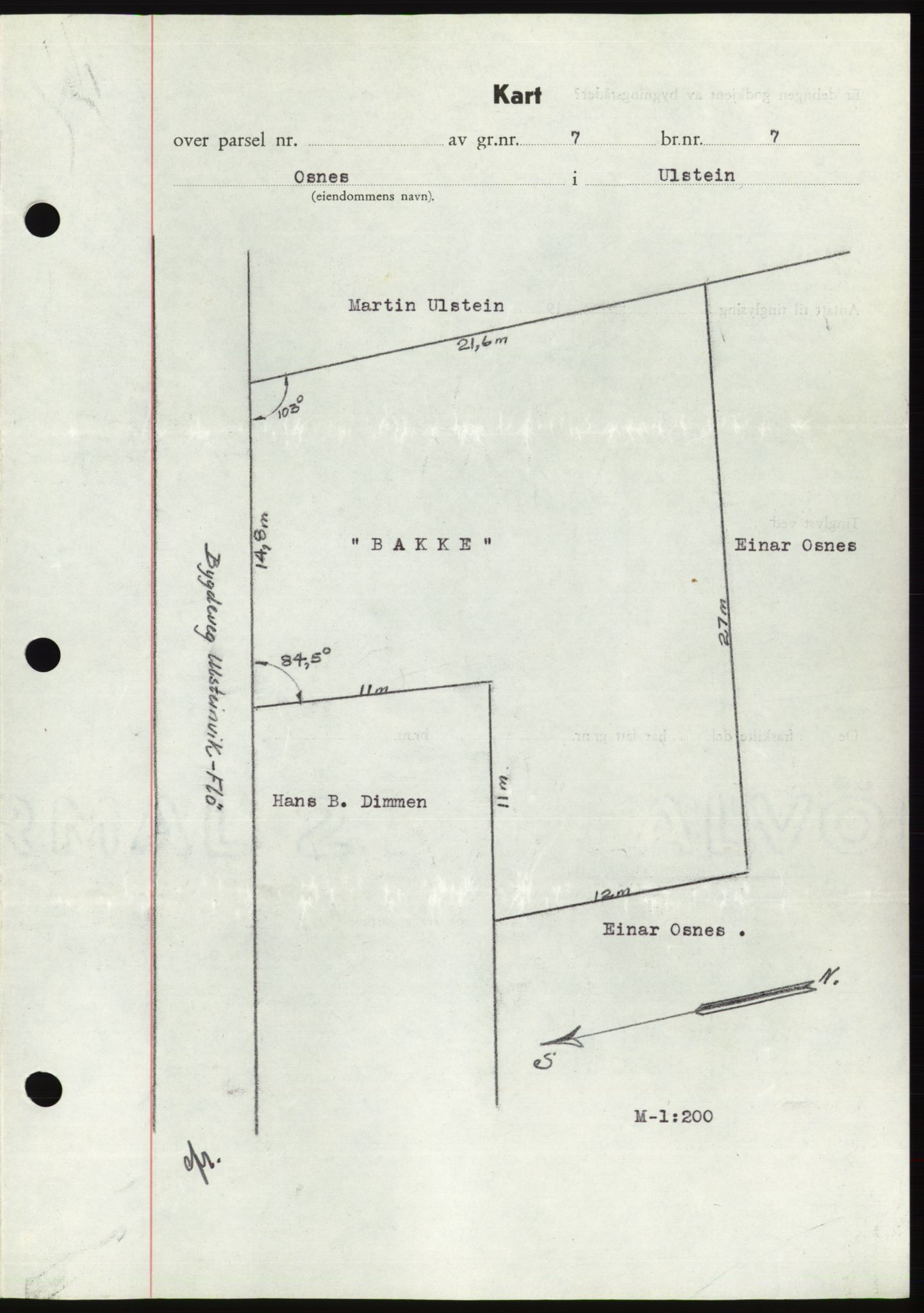 Søre Sunnmøre sorenskriveri, AV/SAT-A-4122/1/2/2C/L0076: Mortgage book no. 2A, 1943-1944, Diary no: : 1000/1944