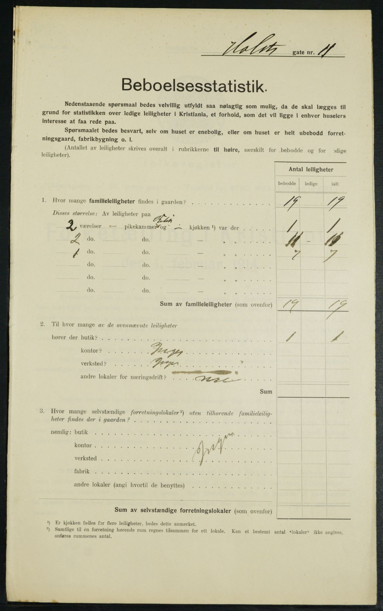 OBA, Municipal Census 1914 for Kristiania, 1914, p. 41178