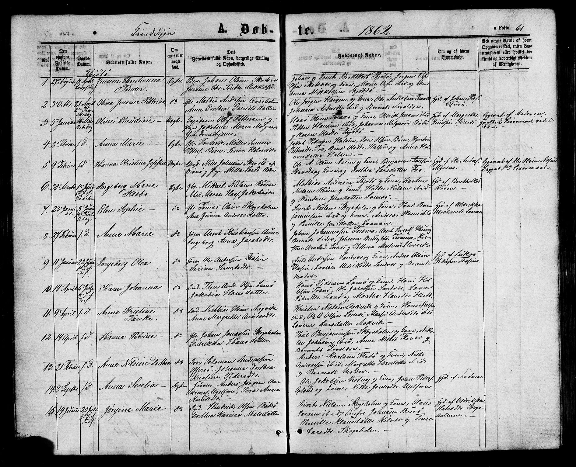 Ministerialprotokoller, klokkerbøker og fødselsregistre - Nordland, SAT/A-1459/817/L0262: Parish register (official) no. 817A03/ 1, 1862-1877, p. 61