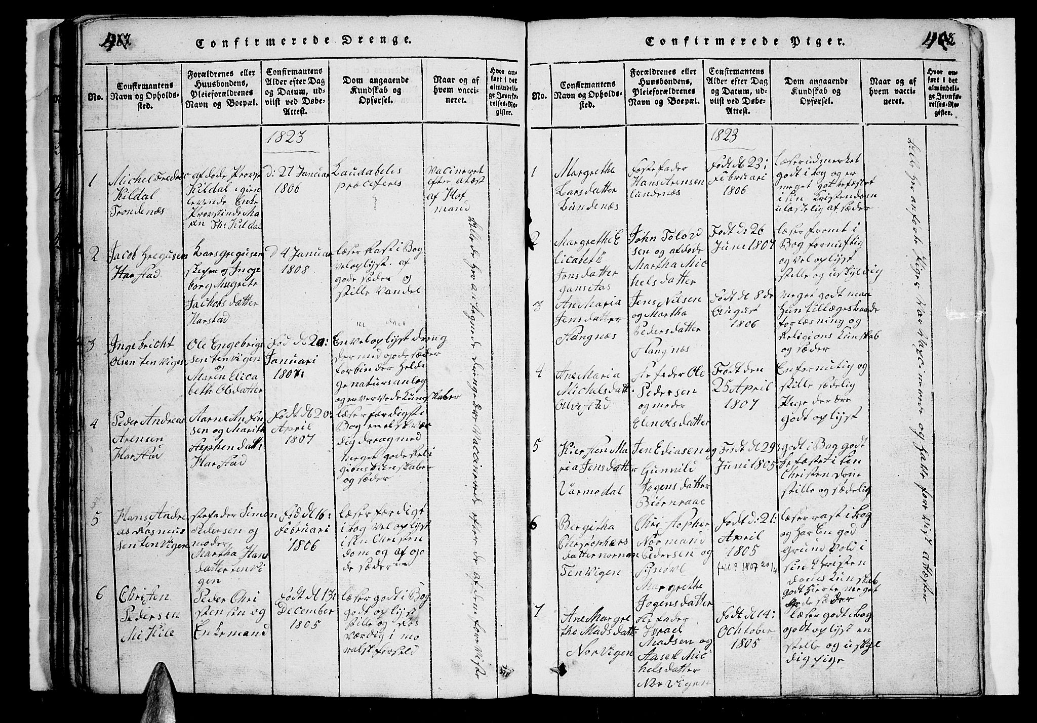 Trondenes sokneprestkontor, SATØ/S-1319/H/Hb/L0003klokker: Parish register (copy) no. 3, 1820-1834, p. 467-468