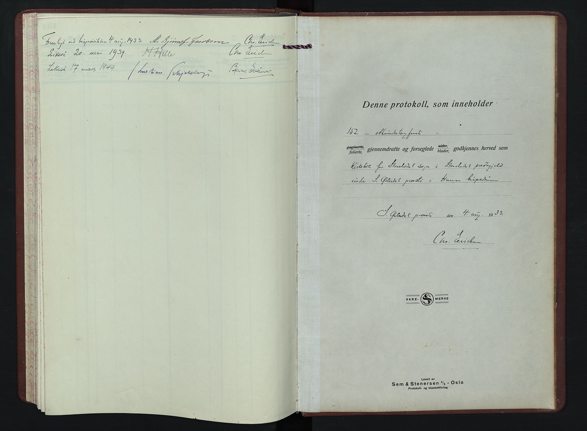 Stor-Elvdal prestekontor, SAH/PREST-052/H/Ha/Hab/L0009: Parish register (copy) no. 9, 1927-1955