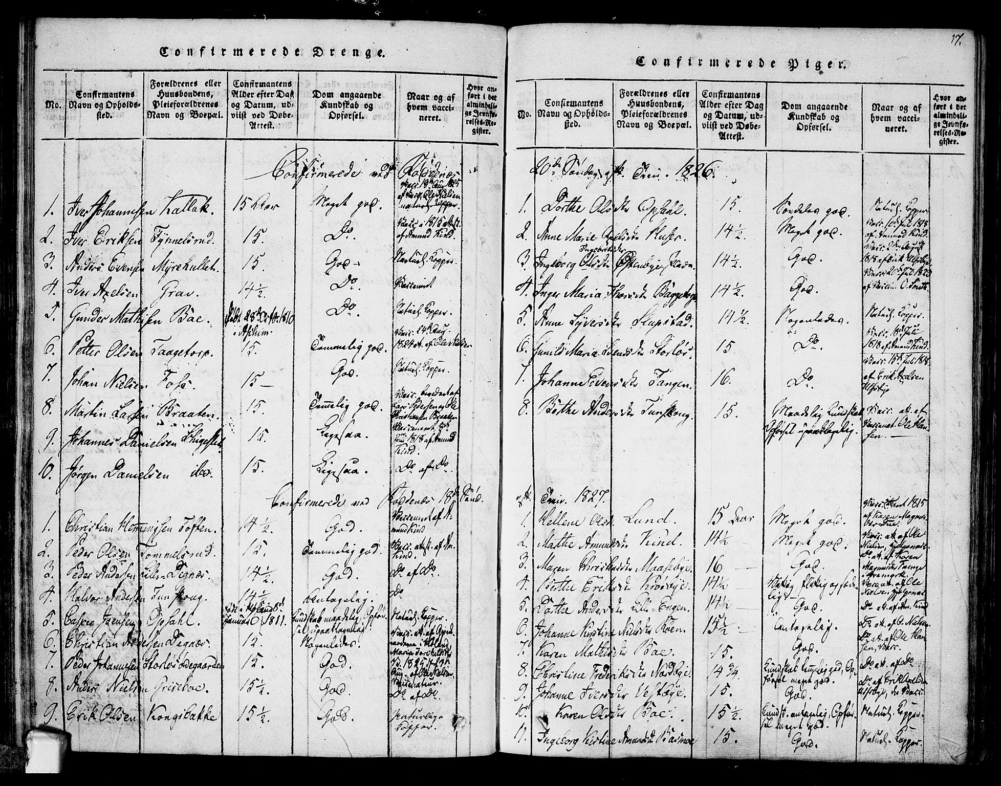 Rødenes prestekontor Kirkebøker, AV/SAO-A-2005/F/Fa/L0004: Parish register (official) no. I 4, 1814-1838, p. 17