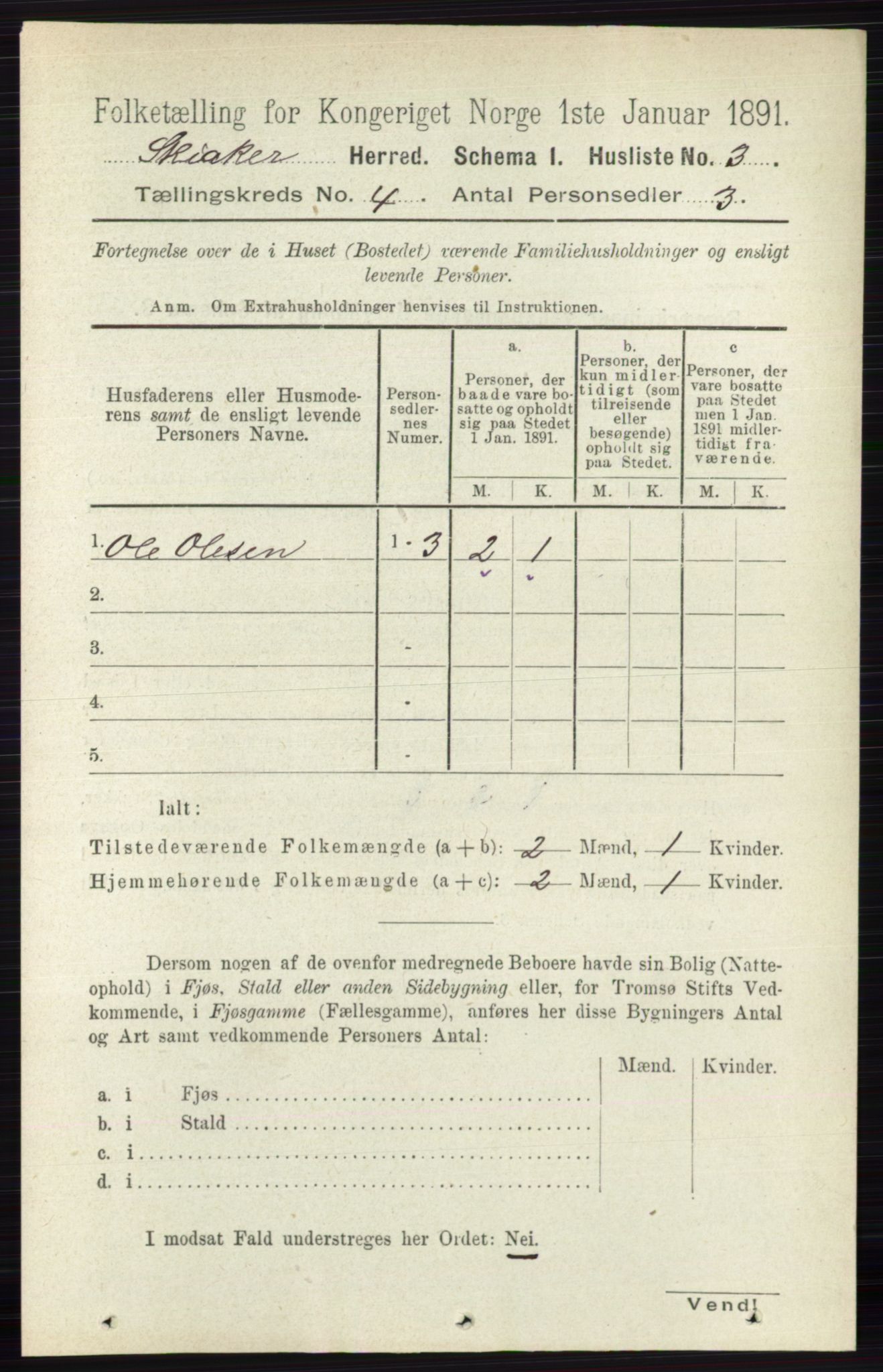 RA, 1891 census for 0513 Skjåk, 1891, p. 1298