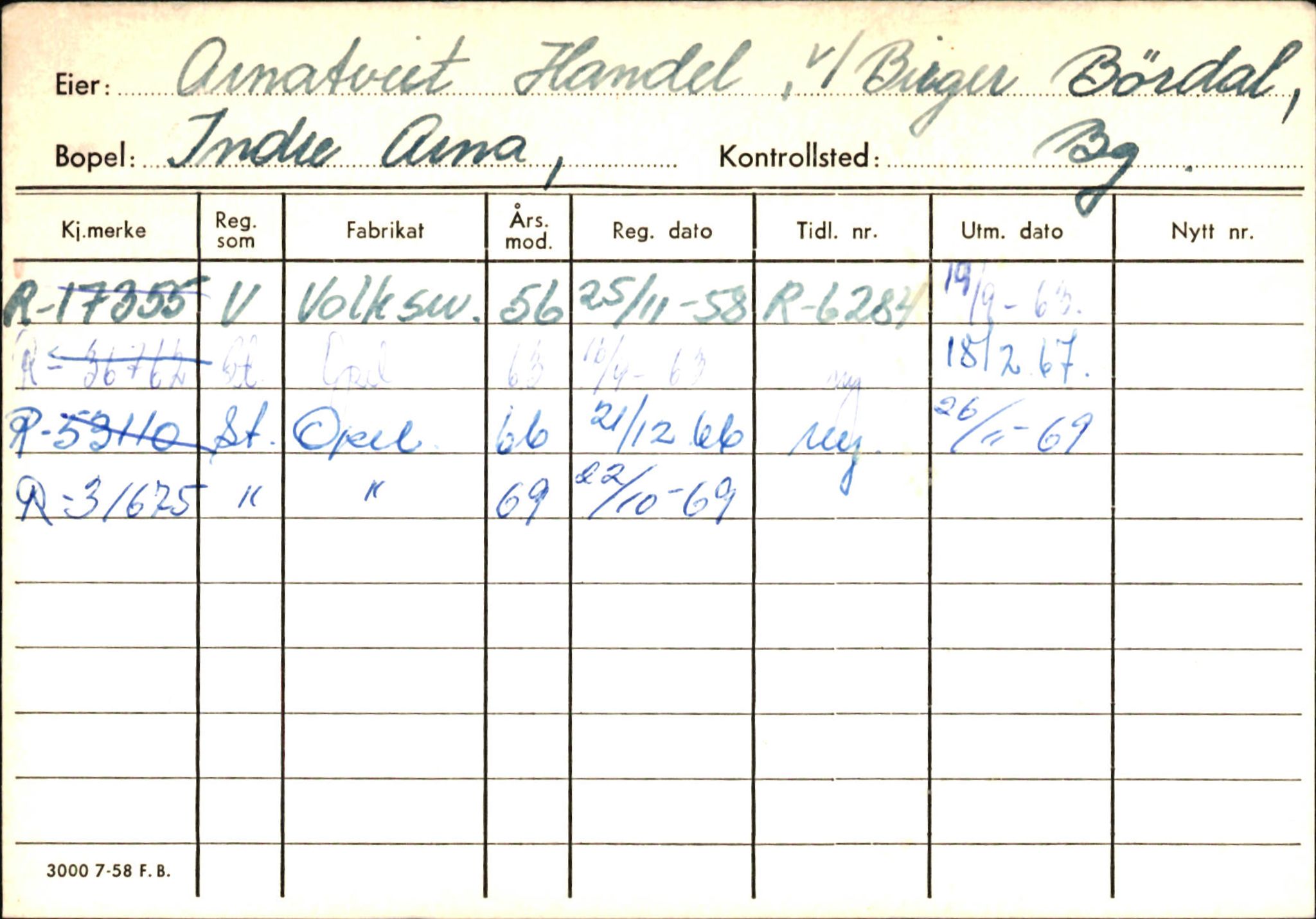 Statens vegvesen, Hordaland vegkontor, AV/SAB-A-5201/2/Ha/L0002: R-eierkort A, 1920-1971, p. 745