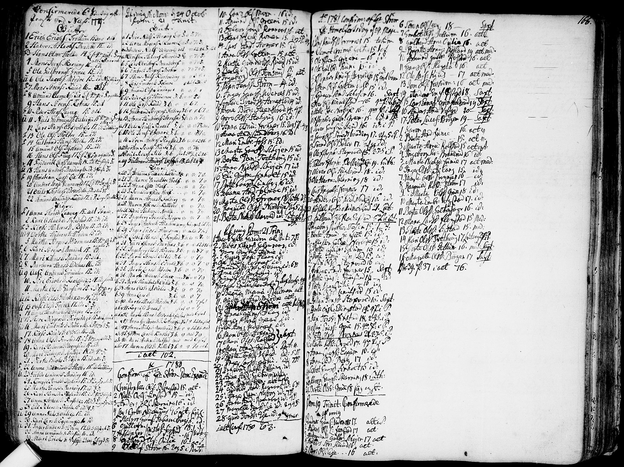 Nes prestekontor Kirkebøker, SAO/A-10410/F/Fa/L0003: Parish register (official) no. I 3, 1734-1781, p. 166