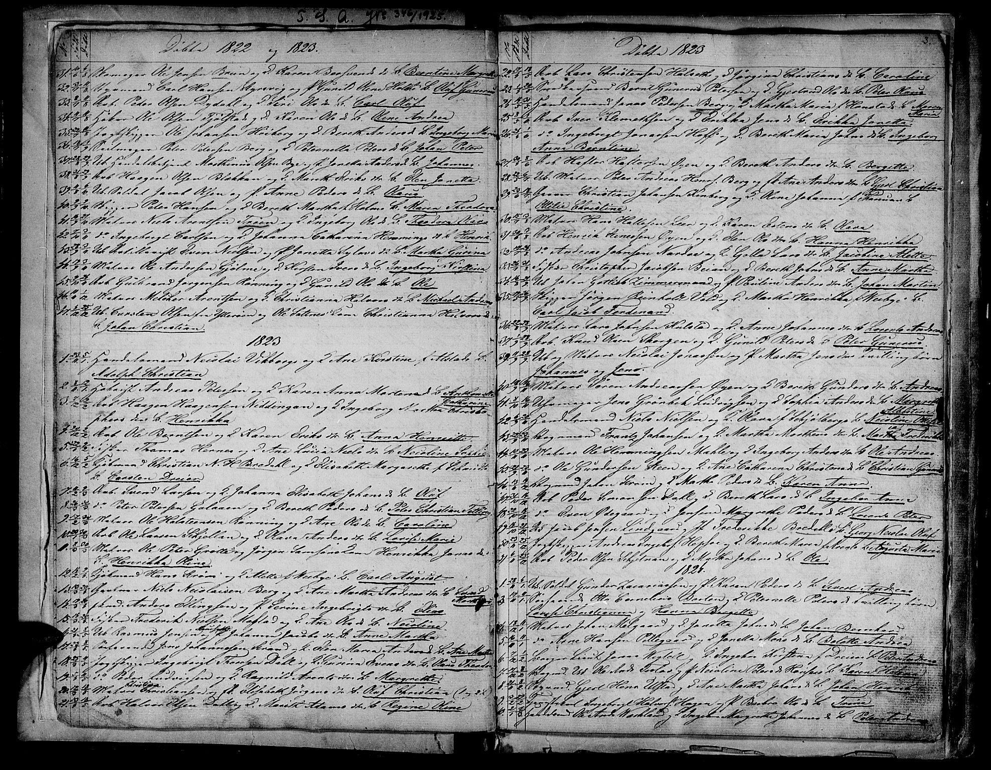 Ministerialprotokoller, klokkerbøker og fødselsregistre - Sør-Trøndelag, SAT/A-1456/604/L0182: Parish register (official) no. 604A03, 1818-1850, p. 3