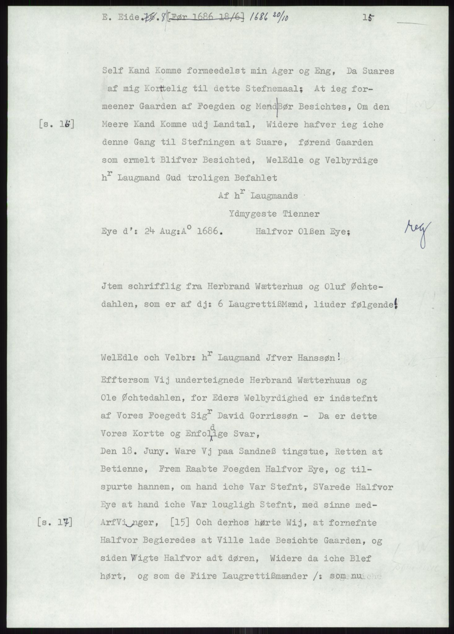 Samlinger til kildeutgivelse, Diplomavskriftsamlingen, AV/RA-EA-4053/H/Ha, p. 1702