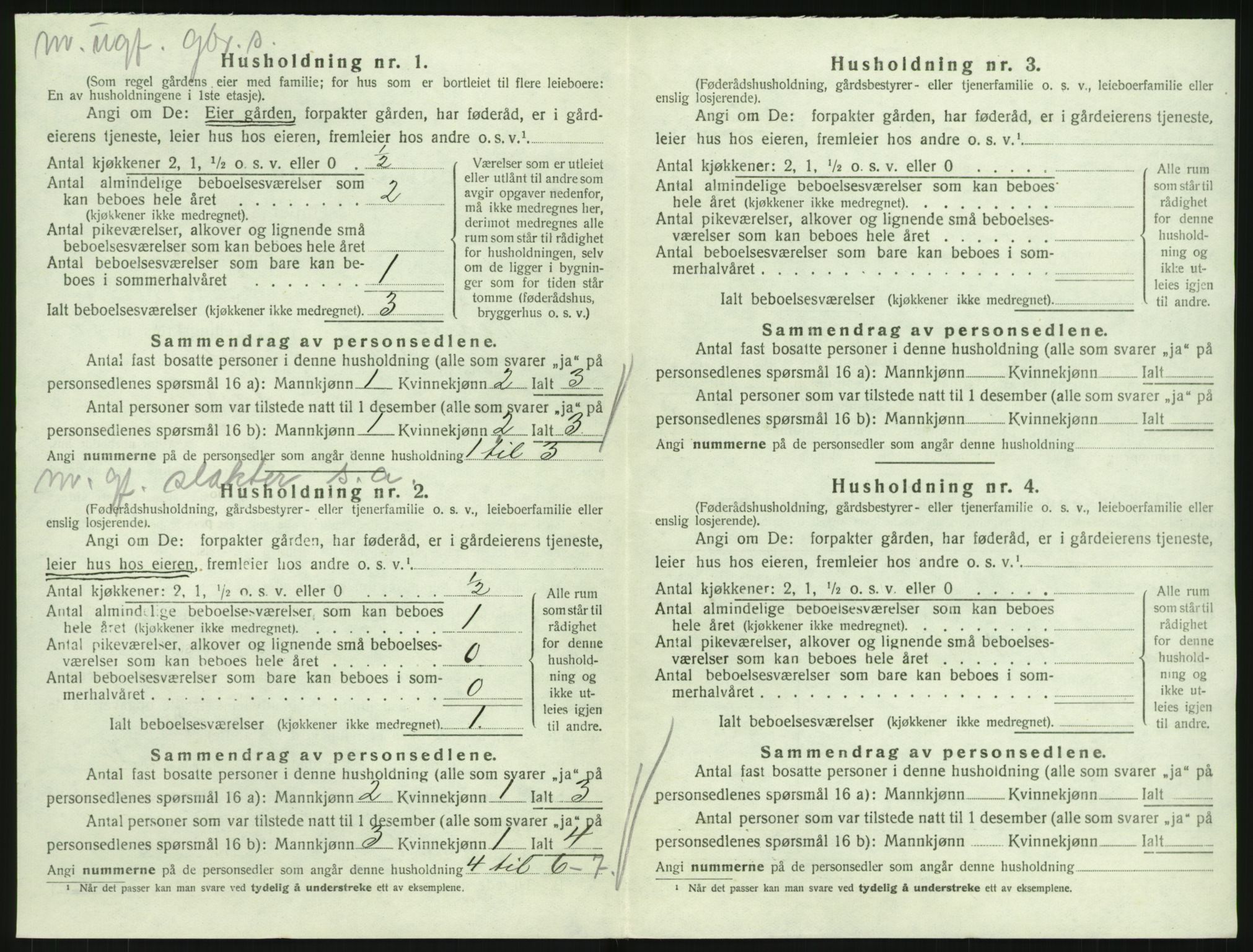 SAKO, 1920 census for Hedrum, 1920, p. 1072