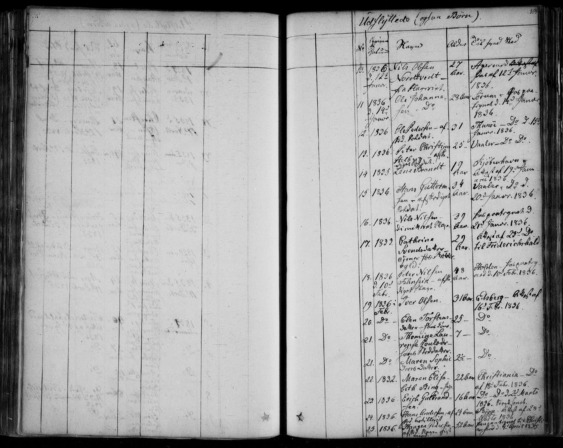 Fredrikstad prestekontor Kirkebøker, AV/SAO-A-11082/F/Fa/L0005: Parish register (official) no. 5, 1835-1856, p. 353