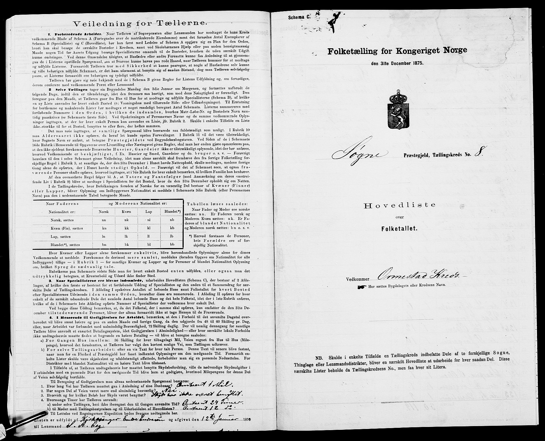 SAK, 1875 census for 1018P Søgne, 1875, p. 48